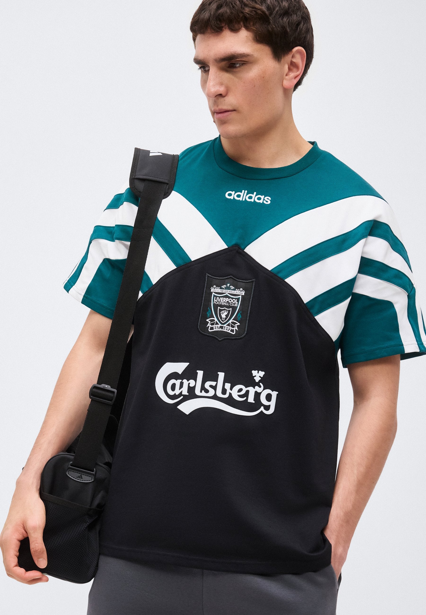 LIVERPOOL FC TEE 95 - Club wear - black/rich green