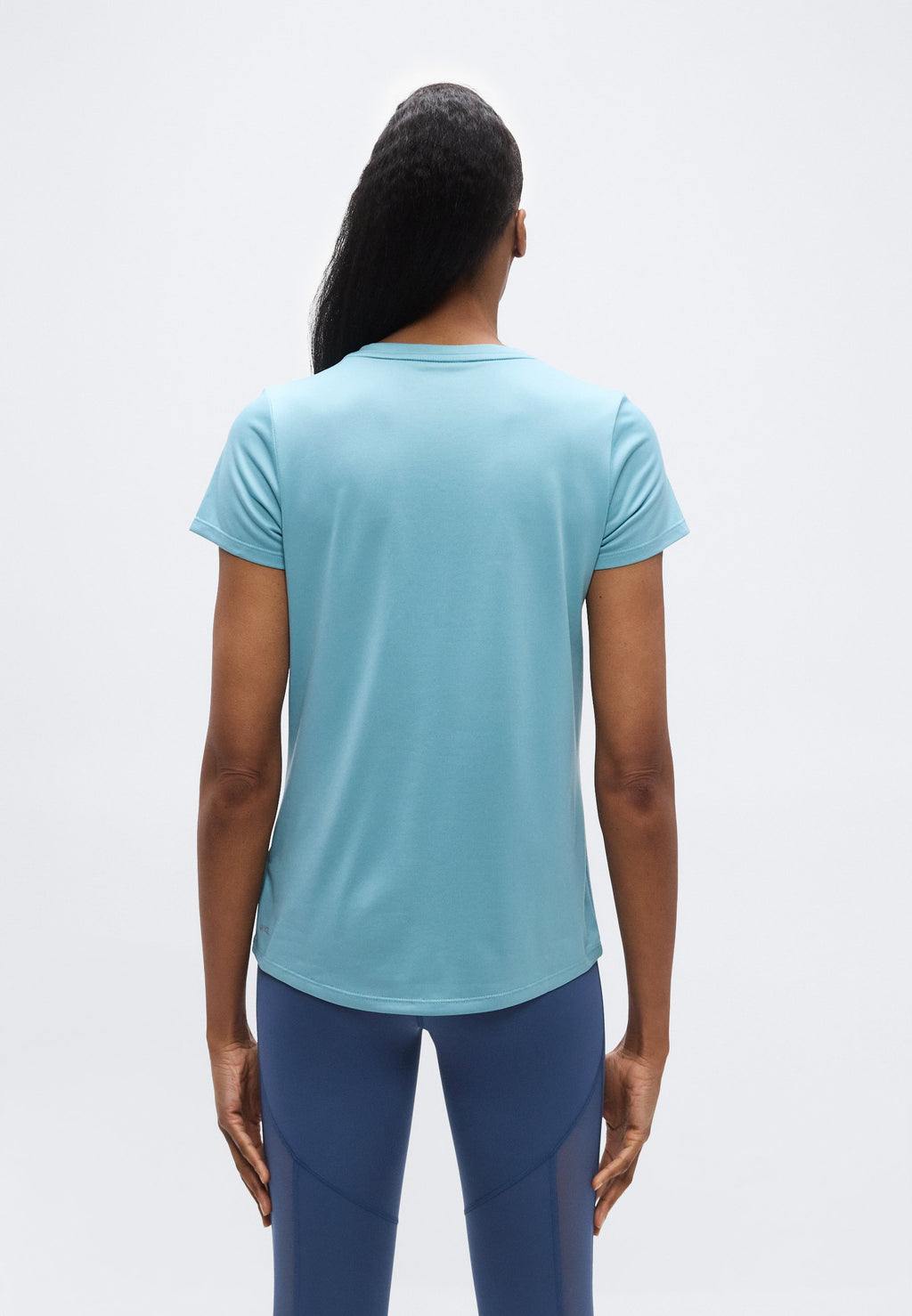 TAD ESSENTIAL V NECK TEE - Sports T-shirt - baltic sea blue