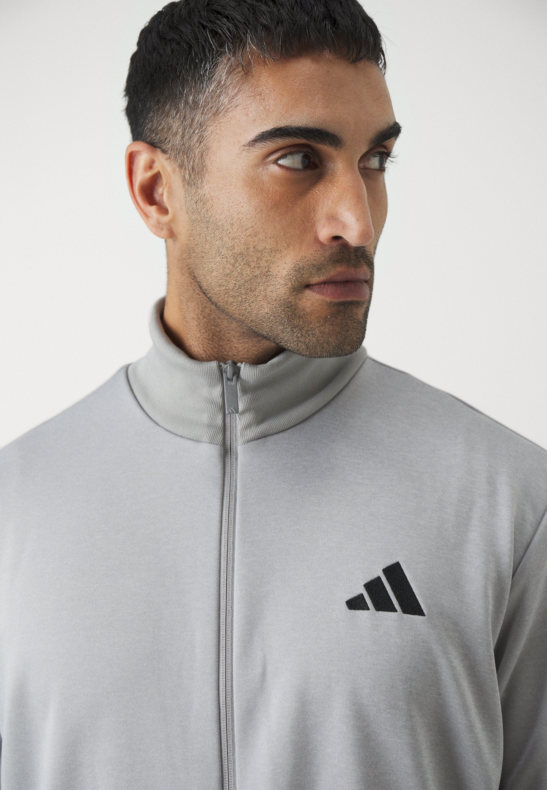 3 STRIPES - Tracksuit - medium grey heather/solid grey