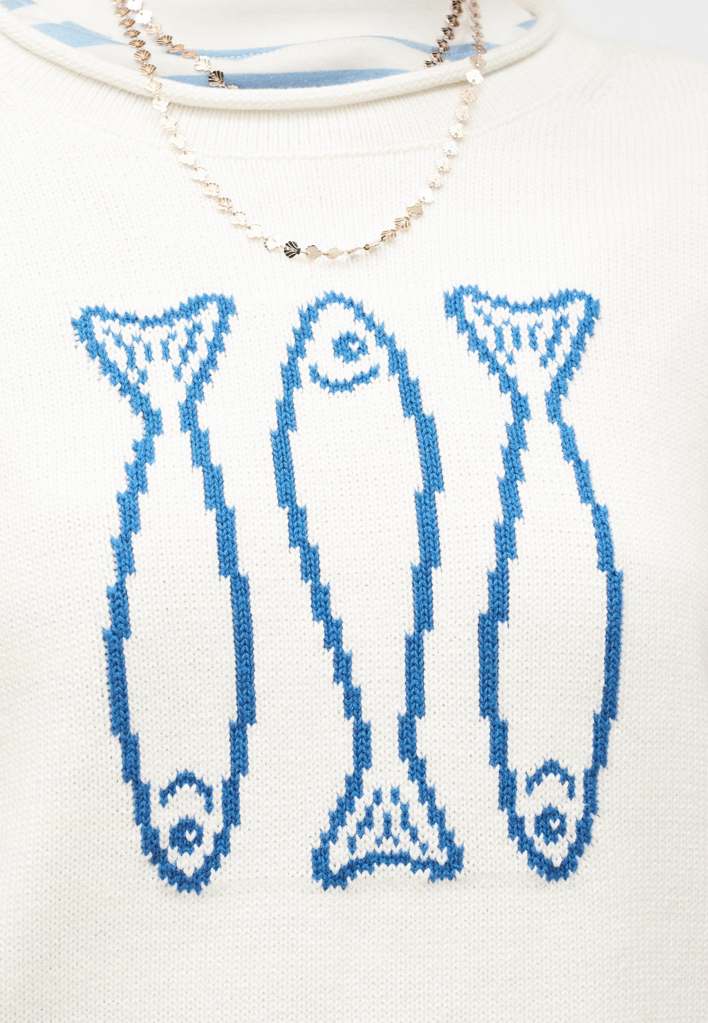 INTARSIA CREW - Jumper - white