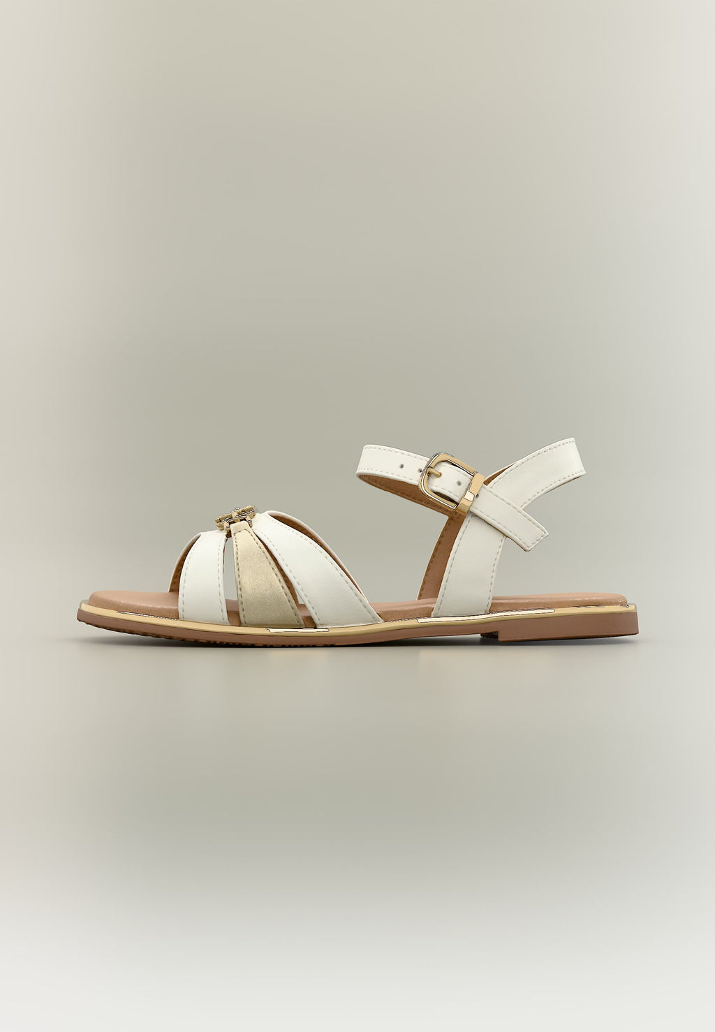 MARY - Sandals - white/platinum-coloured