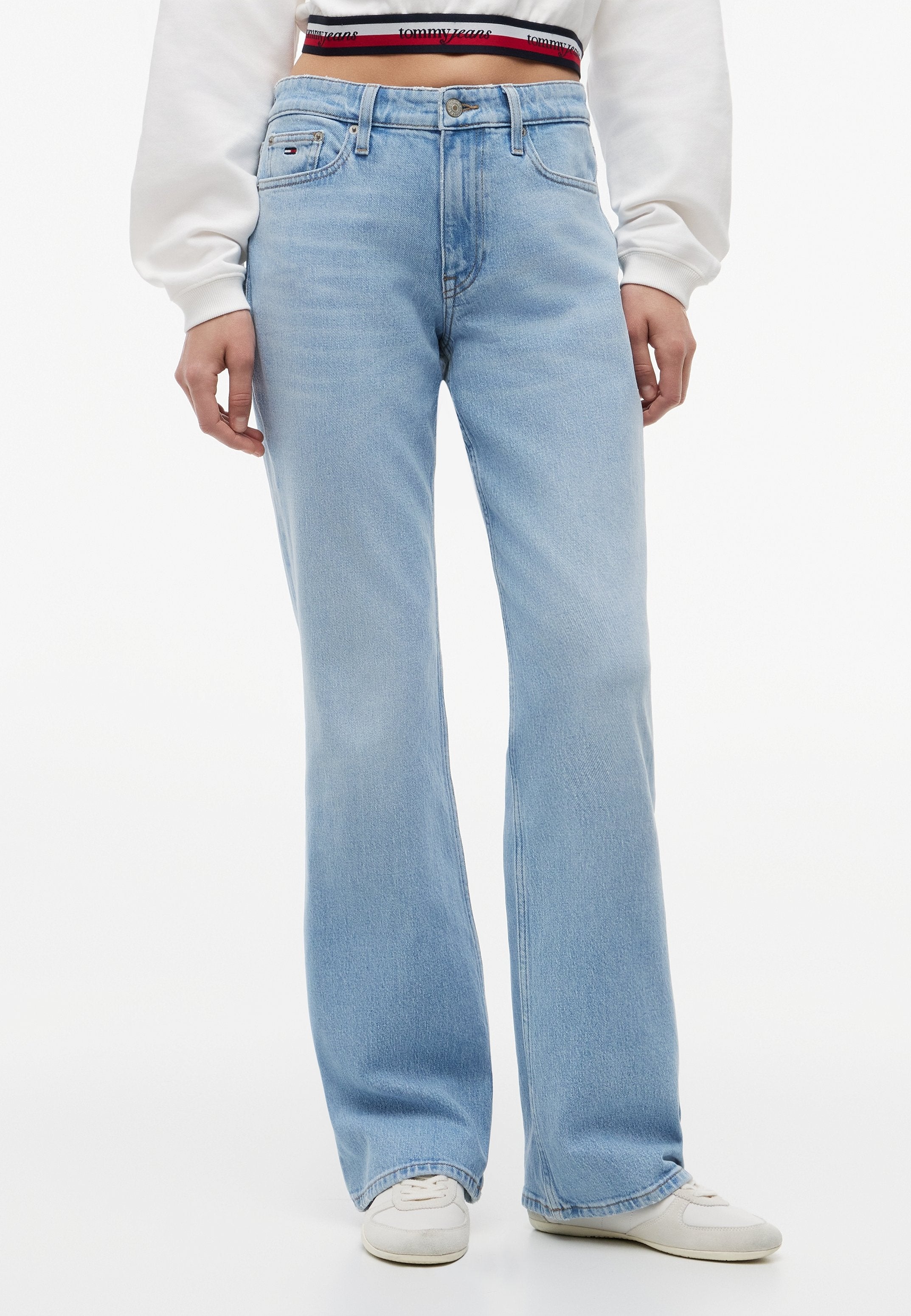 CLEO MID  - Bootcut jeans - denim light