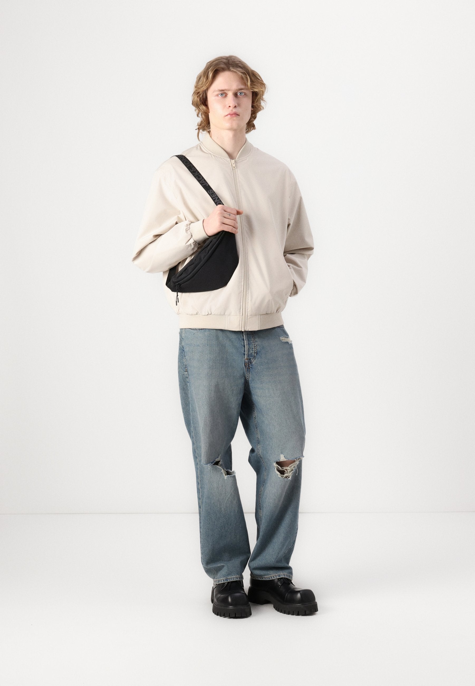 JJECHARGE BOMBER JACKET NOOS - Bomber Jacket - moonbeam