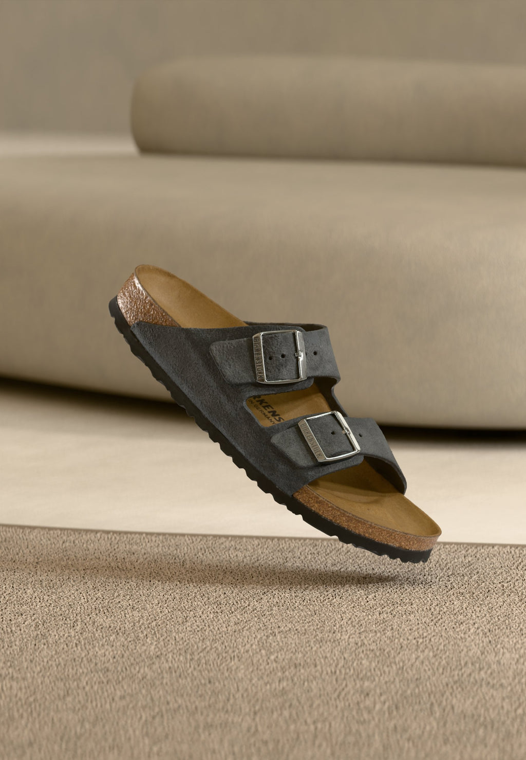 ARIZONA LEVE CHARCOALS NARROW UNISEX - Sandalet - charcoal