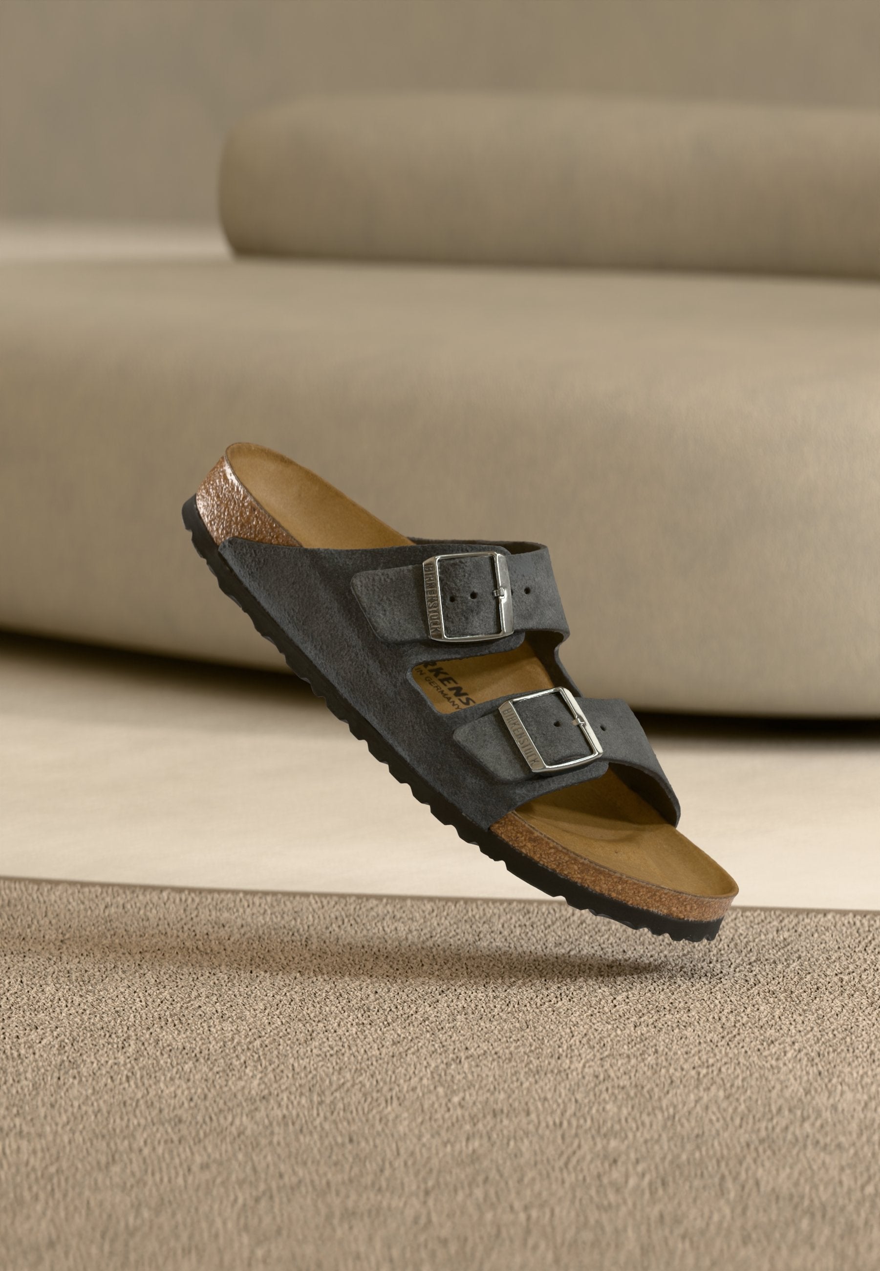 ARIZONA LEVE CHARCOALS NARROW UNISEX - Sandalet - charcoal