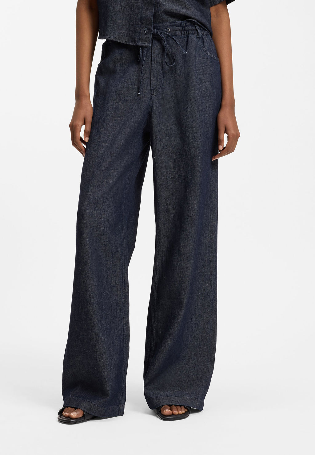 HIDONA-1_B - Wide Leg - navy