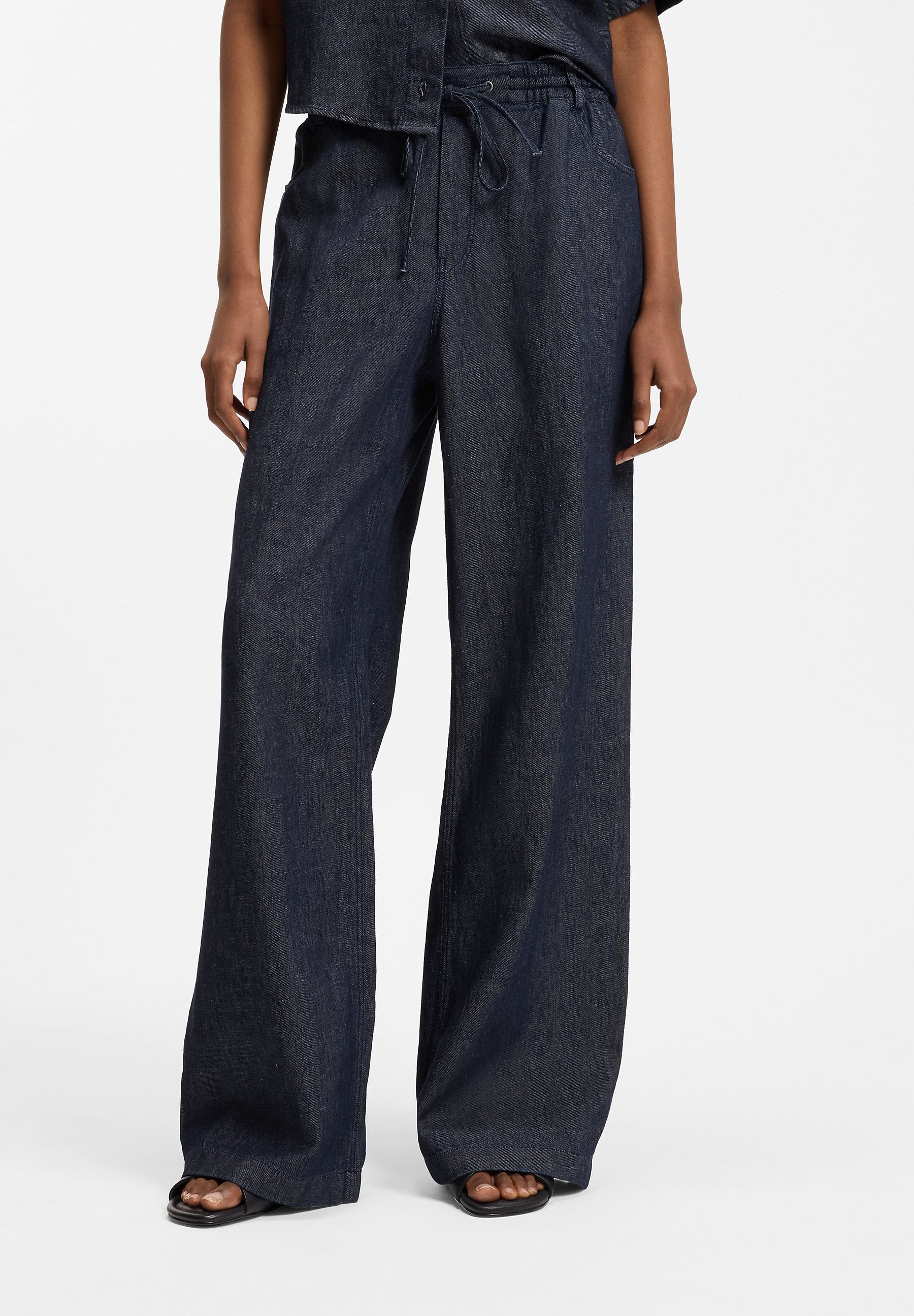 HIDONA-1_B - Wide Leg - navy
