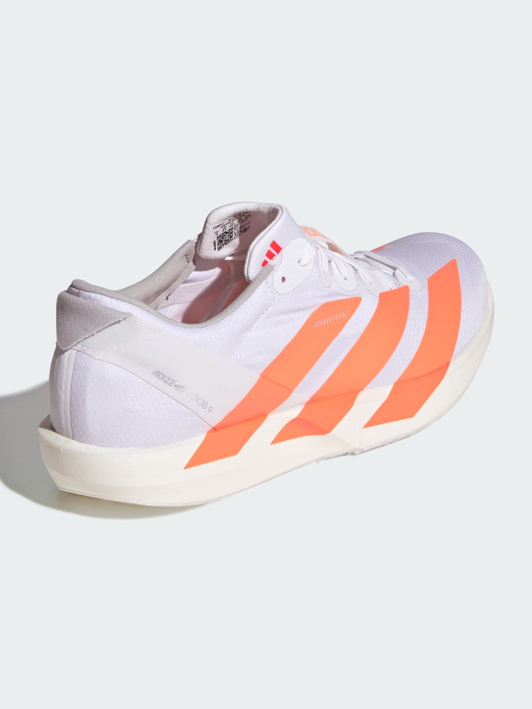 ADIZERO ADIOS 9 - Road running shoes - cloud white   lucid orange   lucid red