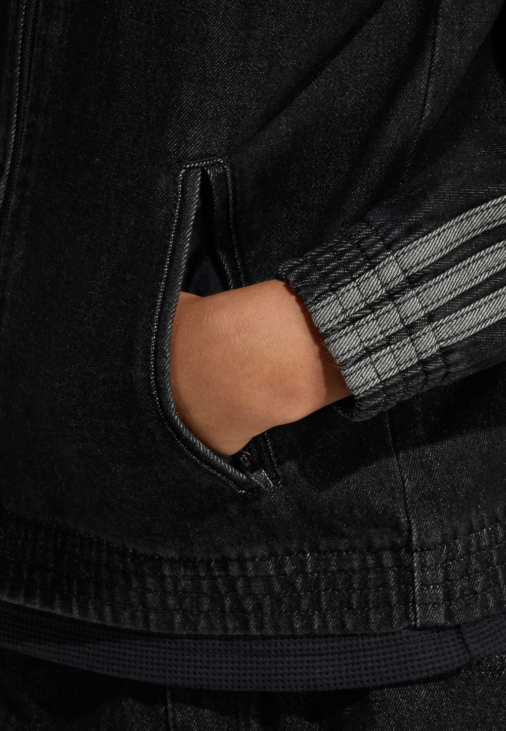 FIREBIRD TRACKTOP - Denim jacket - true black denim