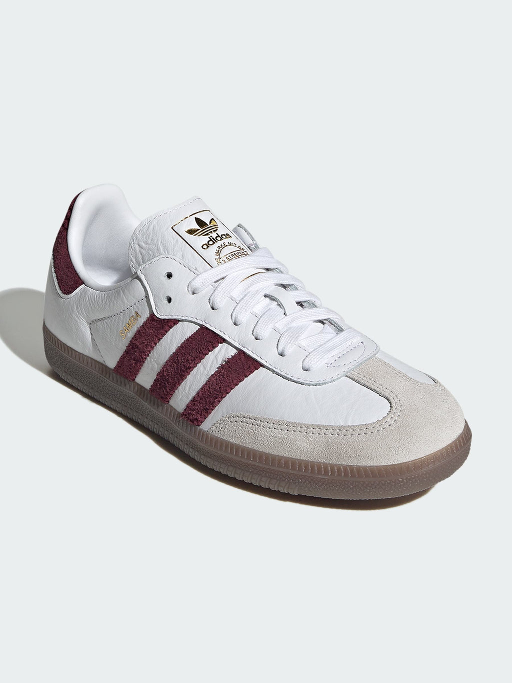 SAMBA - Trainers - ftwr white/maroon/gum