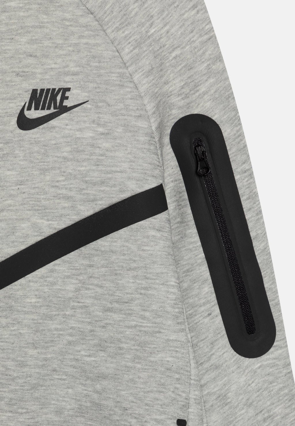 Zip-up sweatshirt - dark grey heather/black