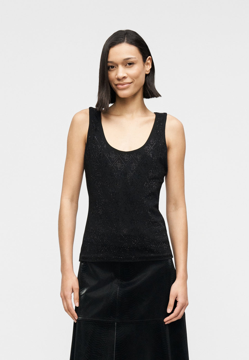 SL ALLOVER TANK - Top - jet black