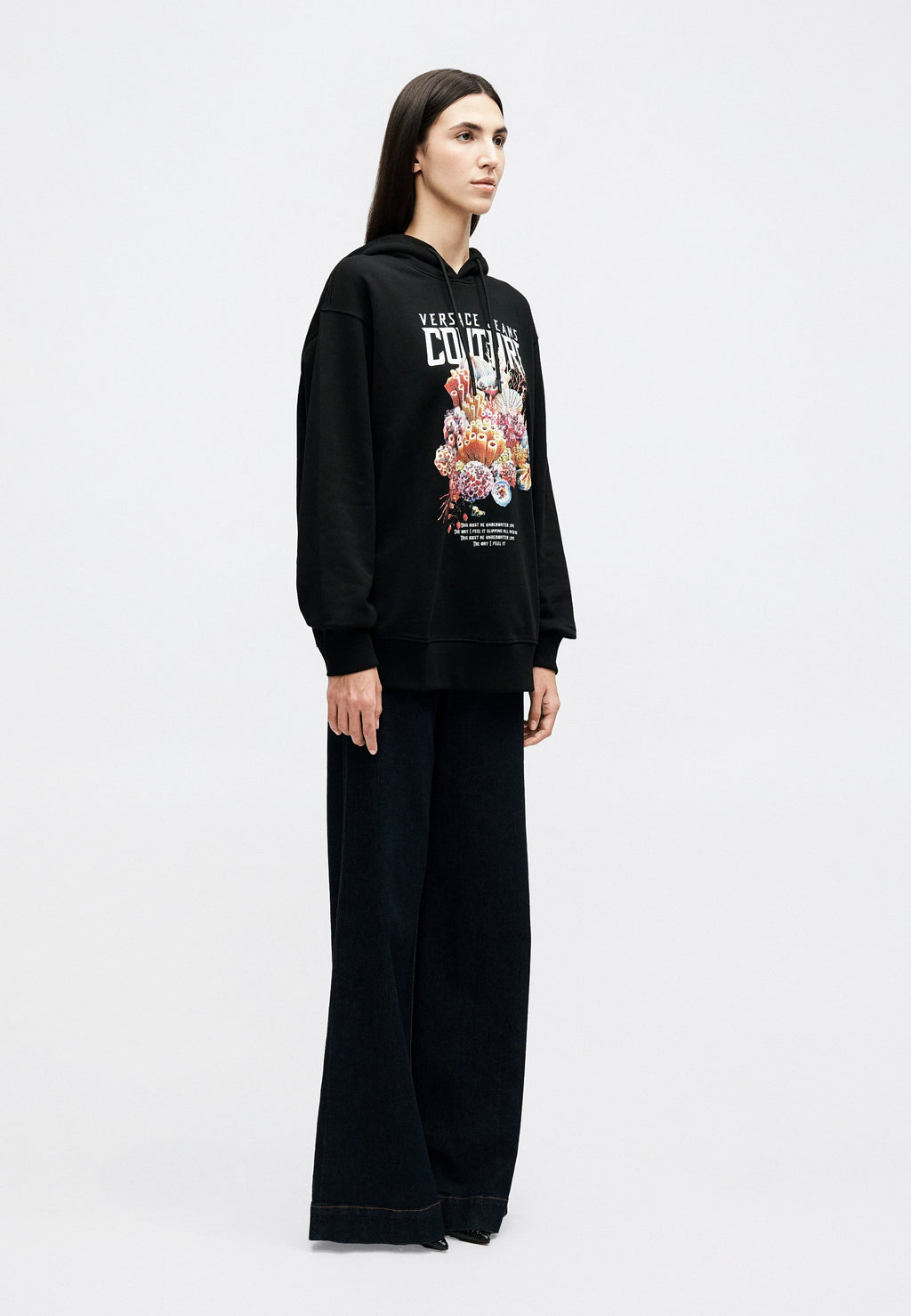 SEA LIFE STRASS - Hoodie - black