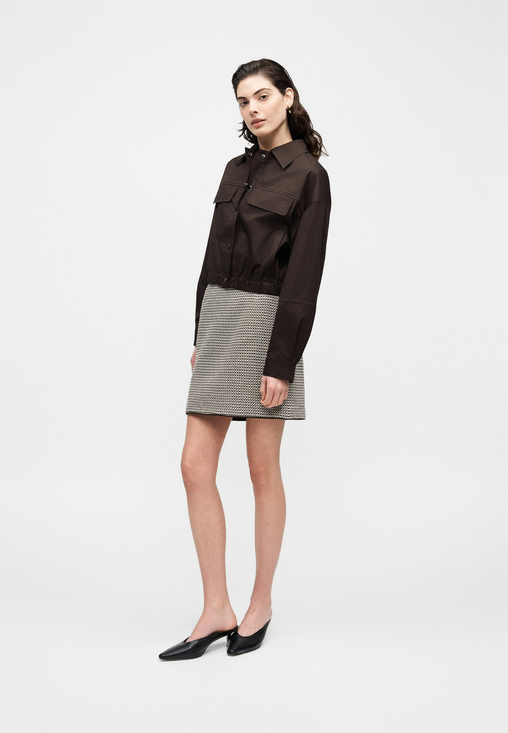JUSOLA - Summer jacket - dark brown