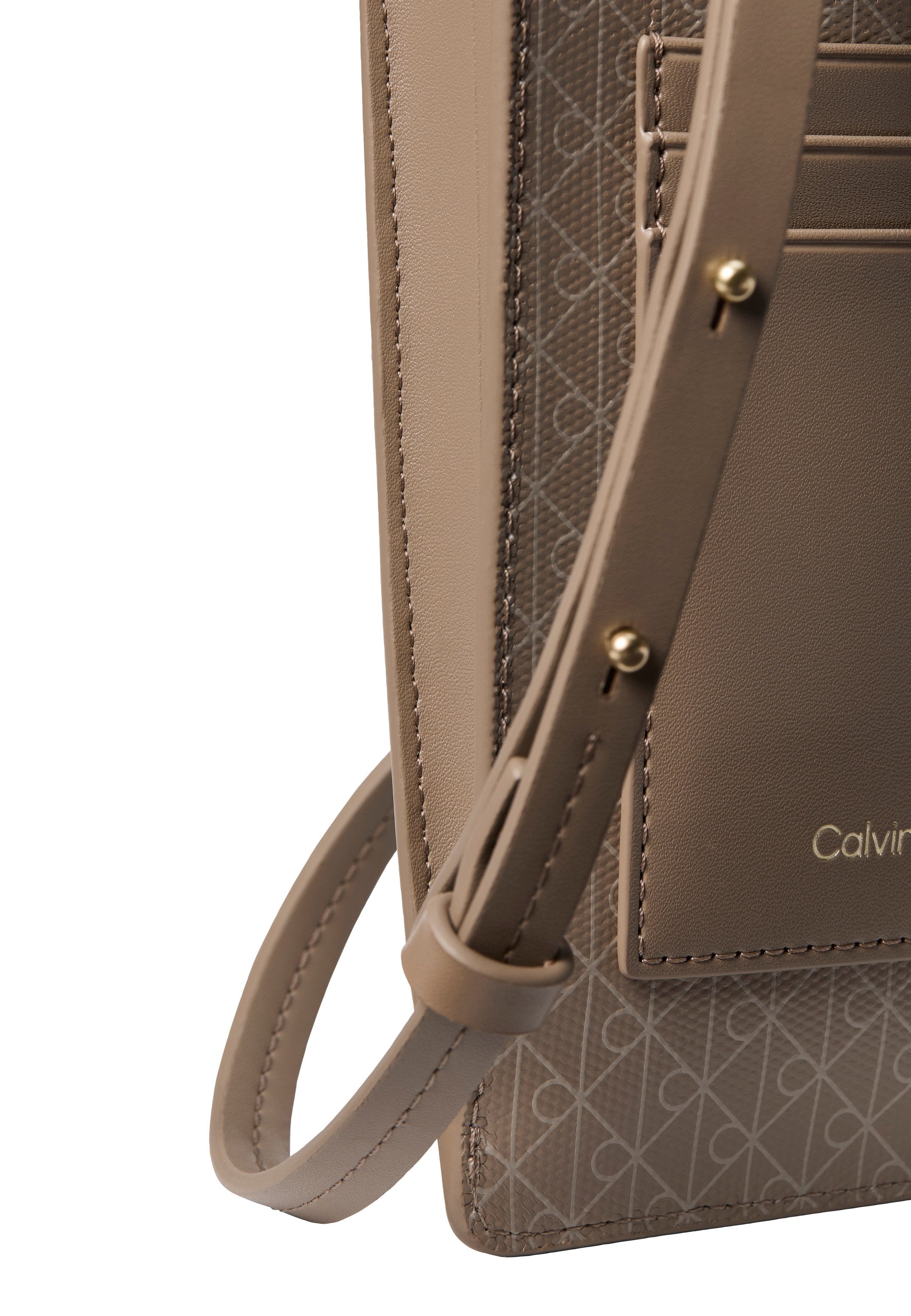 EMBLEM PHONE CROSSBODY - Phone pouch - desert taupe