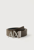 REVERSIBLE PLATE BELT UNISEX - Belt - major brown/navy
