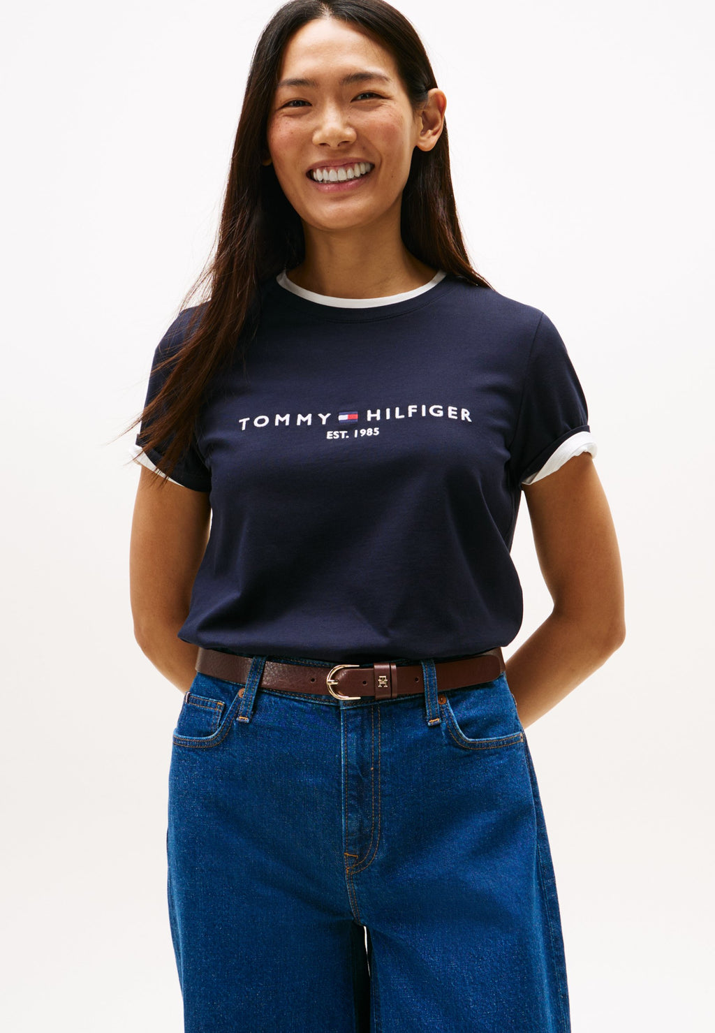 HERITAGE - Tee-shirt imprimé - marine
