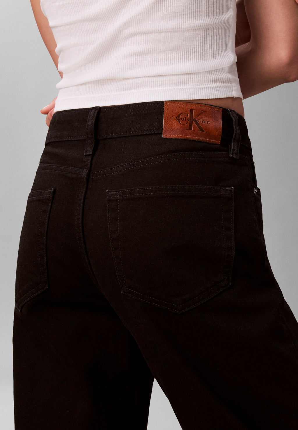 SIGNATURE STRAIGHT - Relaxed fit jeans - soft black