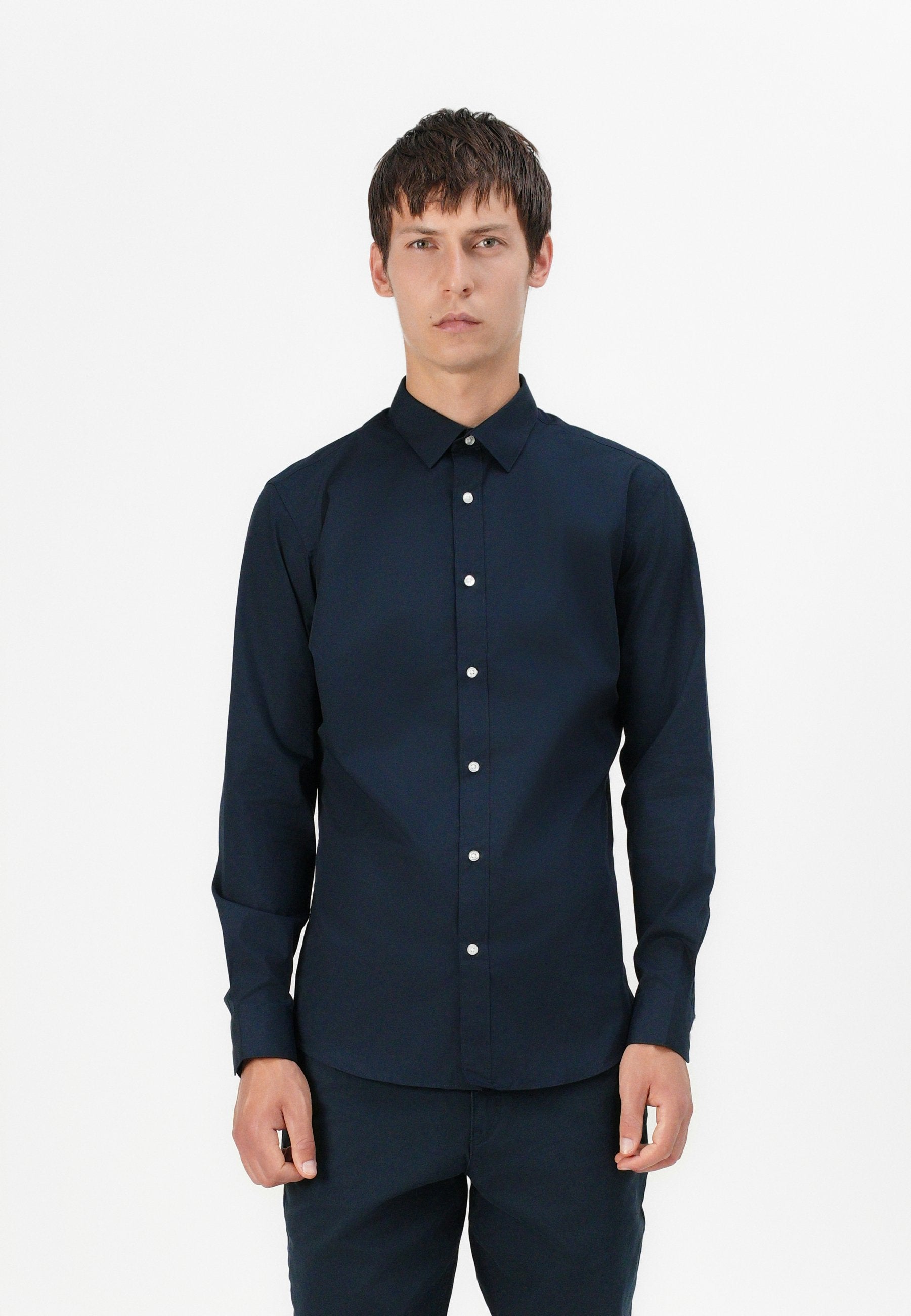 Slim Fit - Shirt - navy