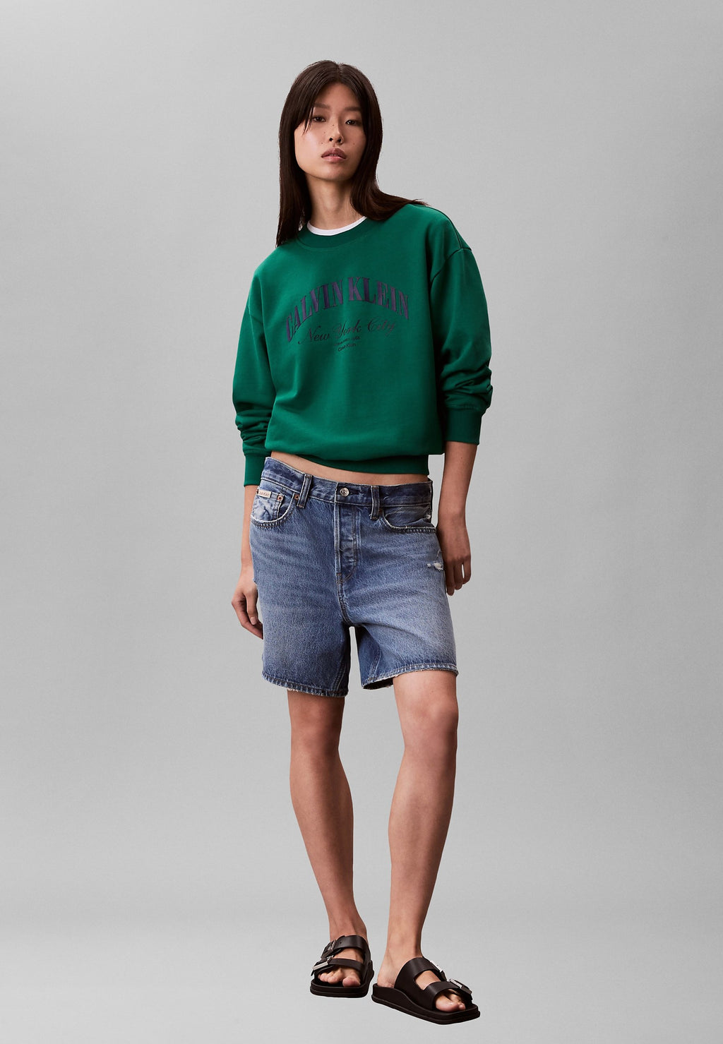 LOGO GRAPHIC CREWNECK  - Sweatshirt - enchanted forest