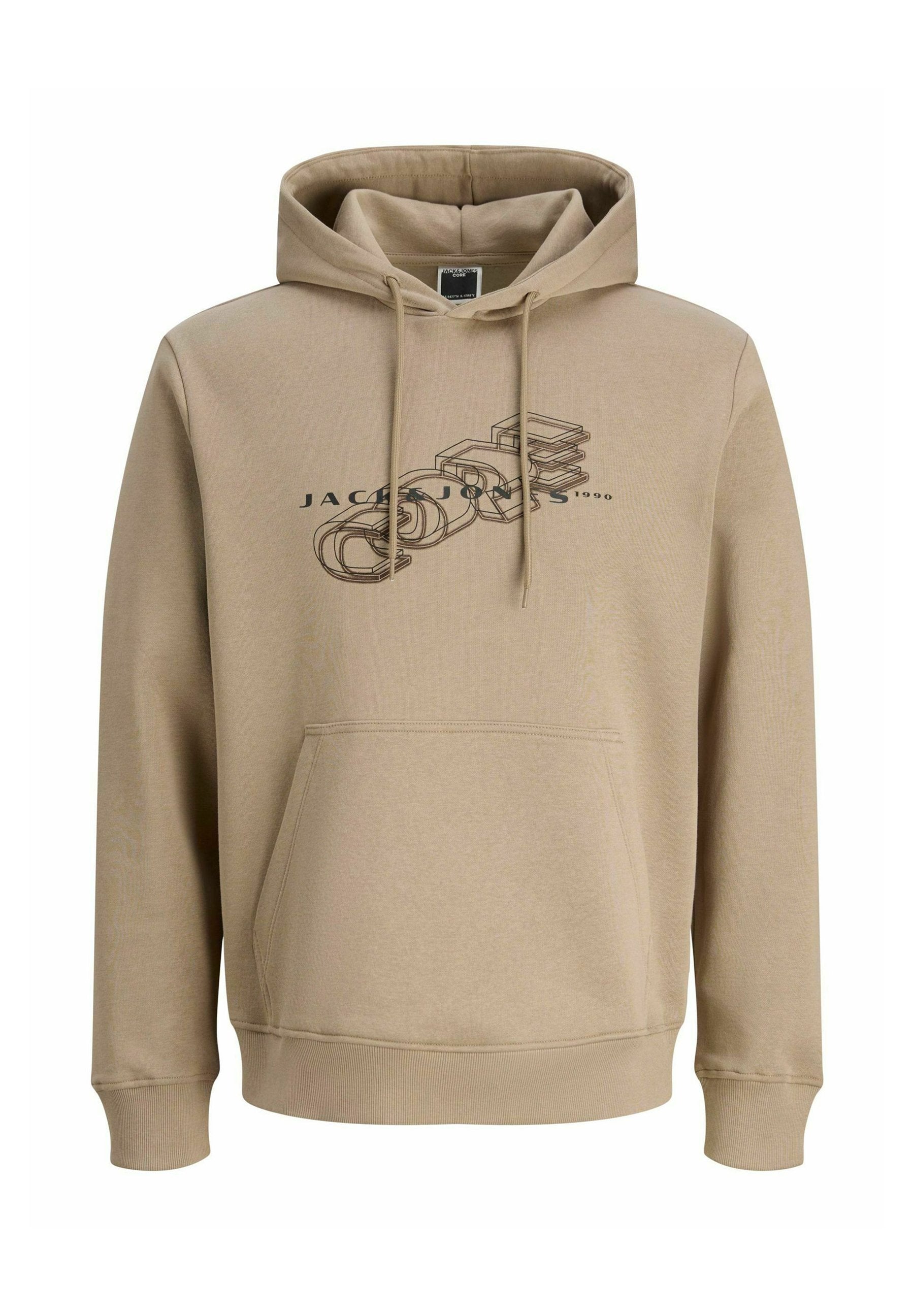 JCOFUSION BRANDING - Hoodie - desert taupe