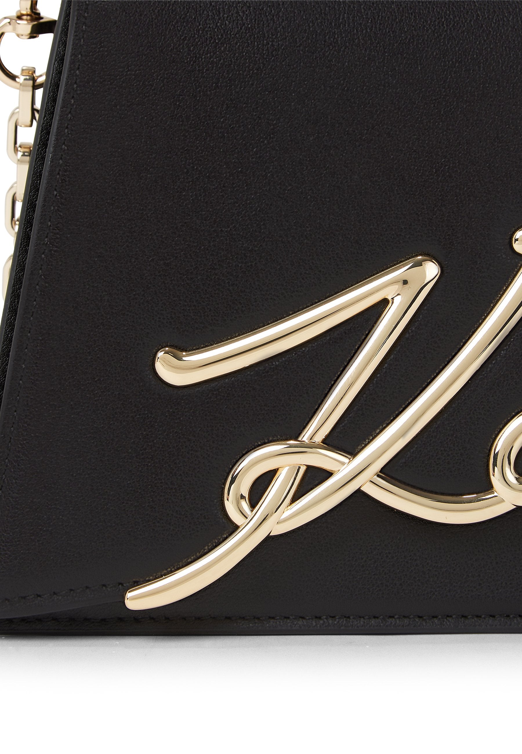 SIGNATURE MEDIUM - Handbag - black gold