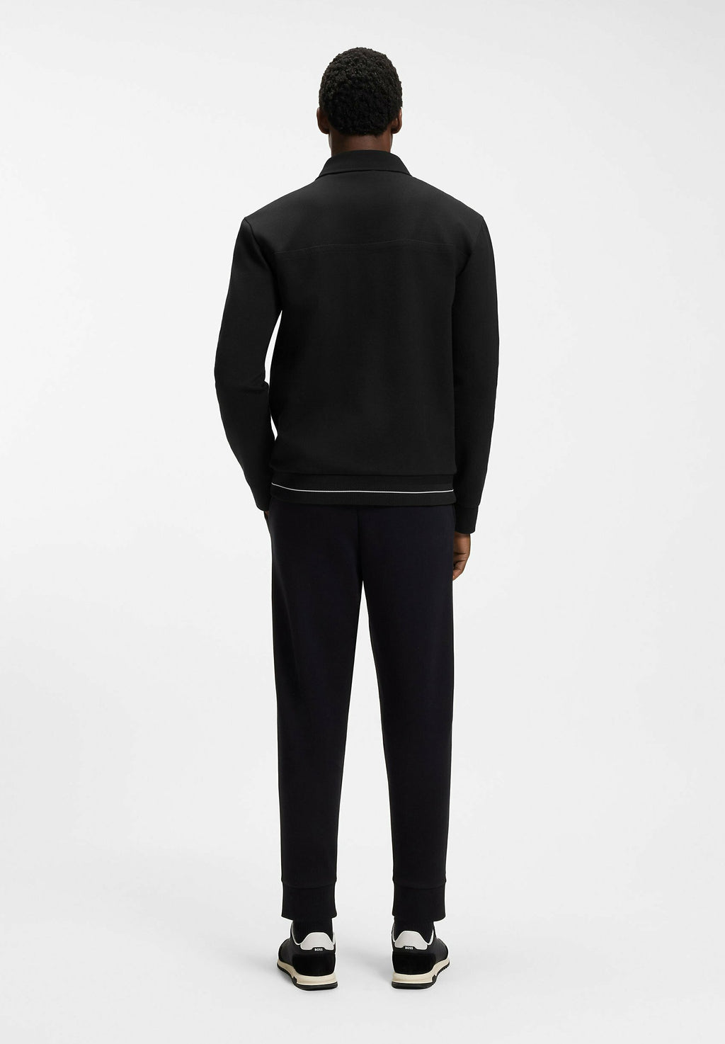 BOSS SW_MEMBER FZ - Bomber Jacket - black one