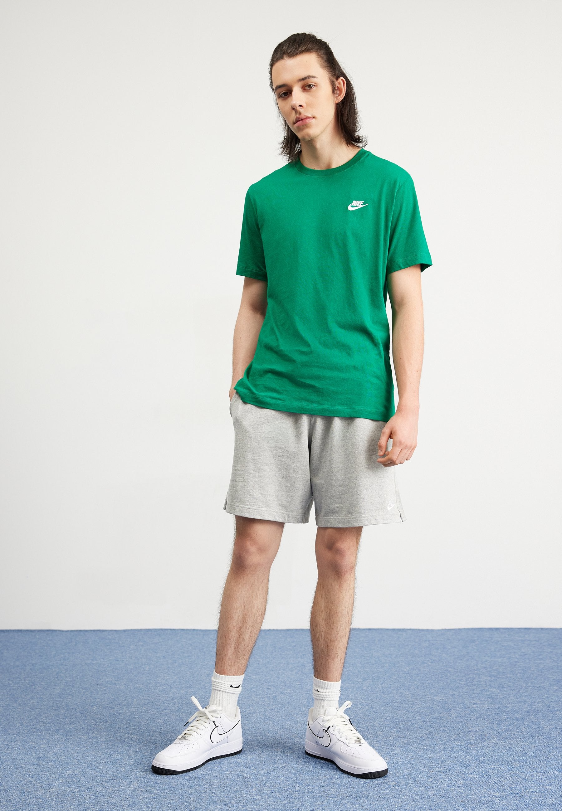CLUB - Shorts - grey heather/white