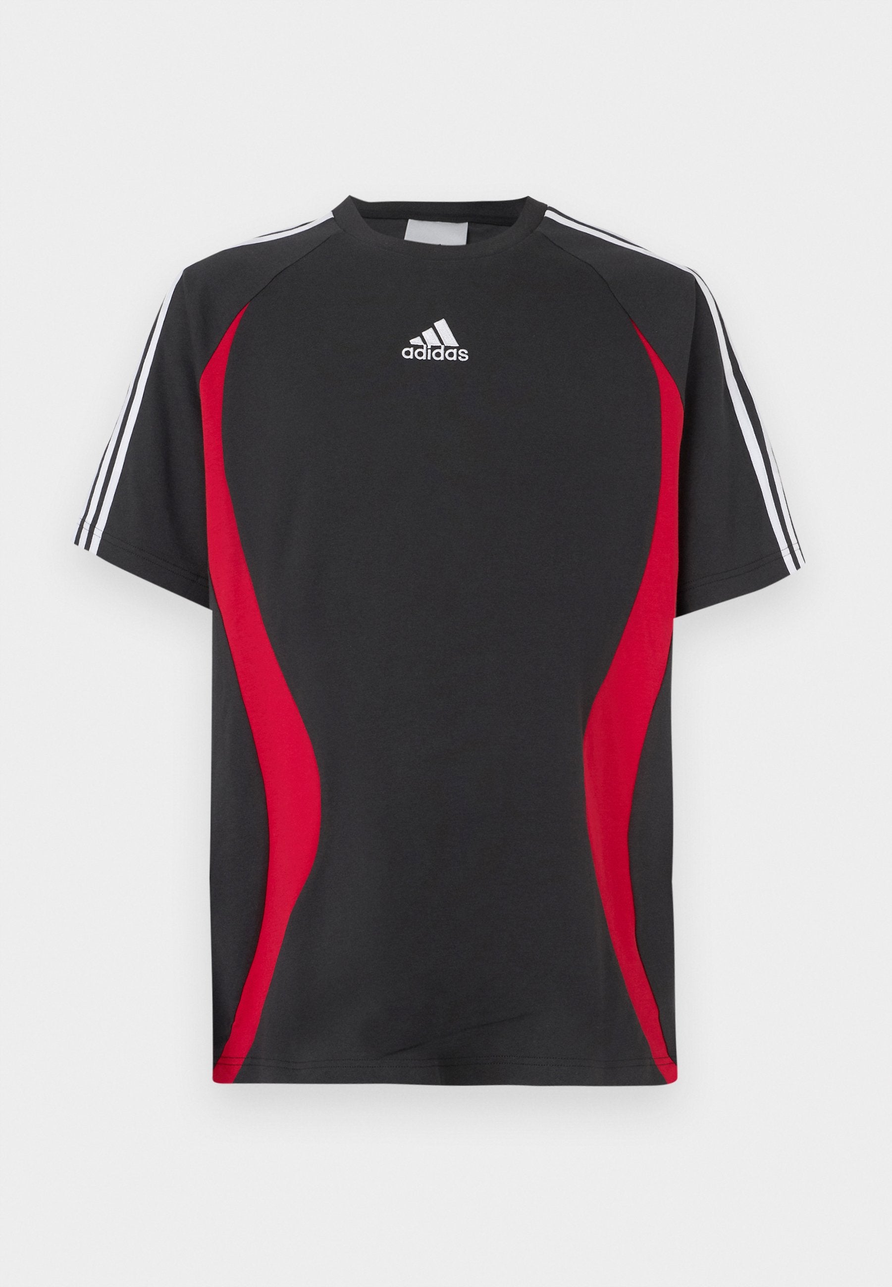 TEAMGEIST TEE - Print T-shirt - black/better scarlet