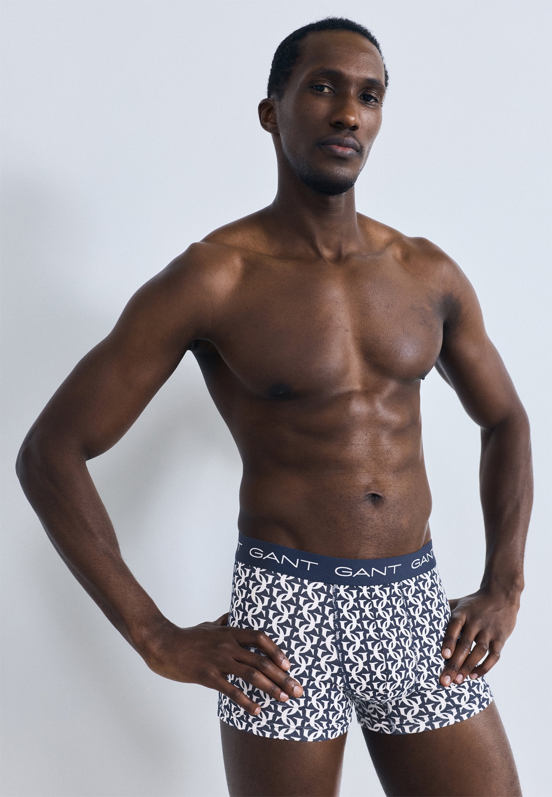 MONOGRAM PRINT TRUNK 3 PACK - Trunks - marine