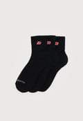 PATCH LOGO ANKLE UNISEX 3 PACK  - Socks - black