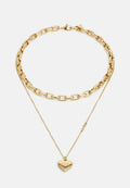 FALLING IN LOVE - Necklace - yellow gold-coloured