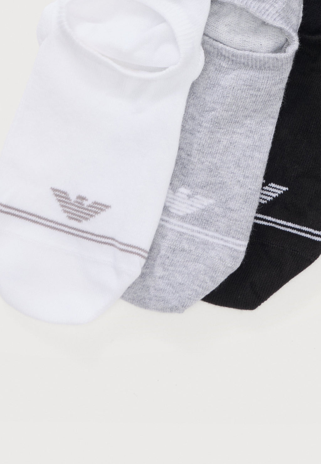 FOOTIE 3 PACK - Socks - black/grey/white