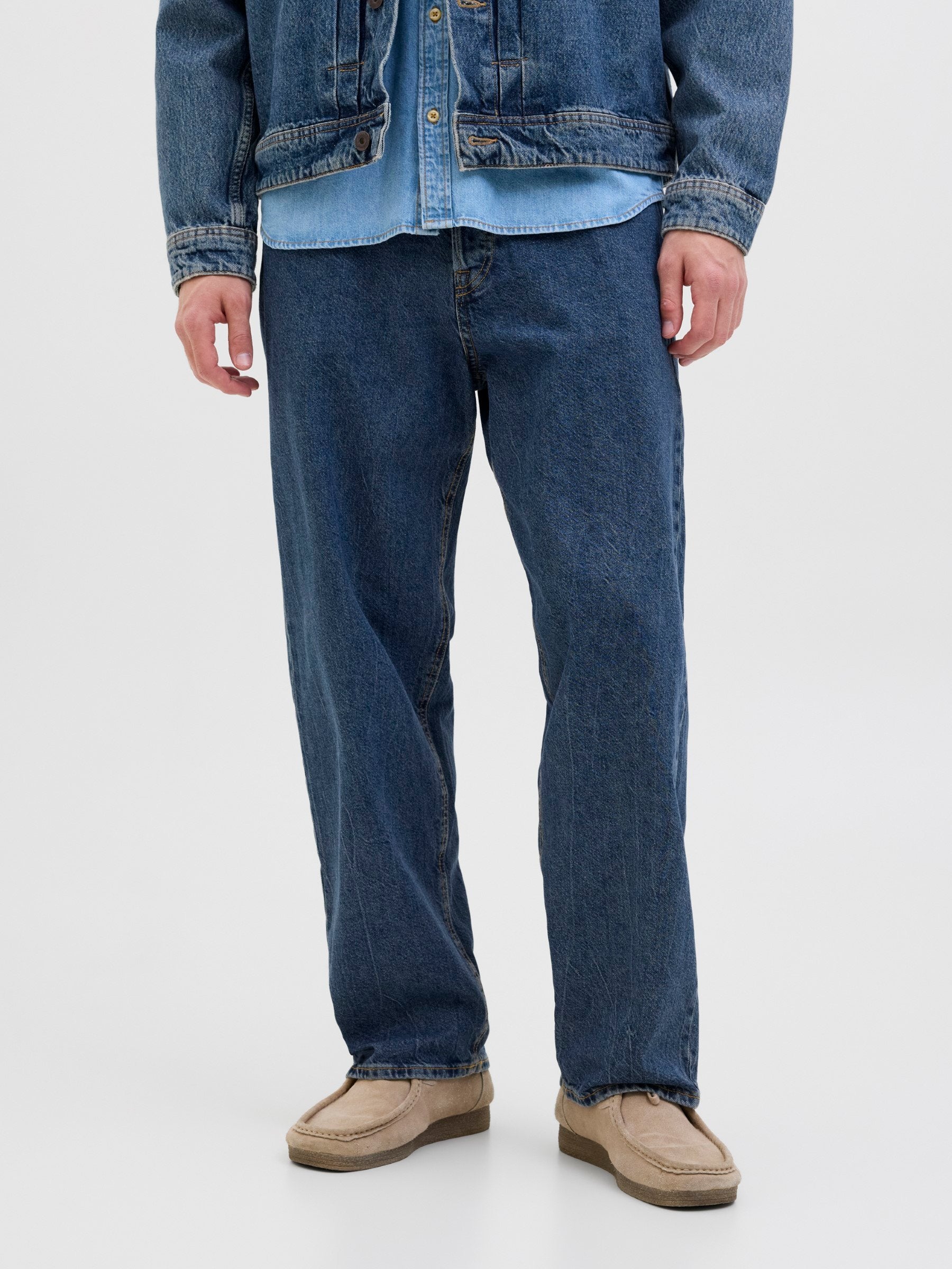 gy fit JJIALEX JJORIGINAL SQ 061 - Baggy Jeans - blue denim