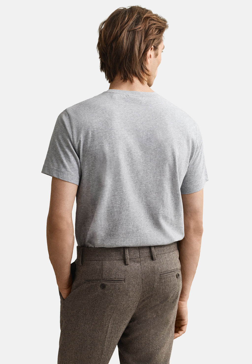 REG SHIELD SS T-SHIRT - Basic T-shirt - grey
