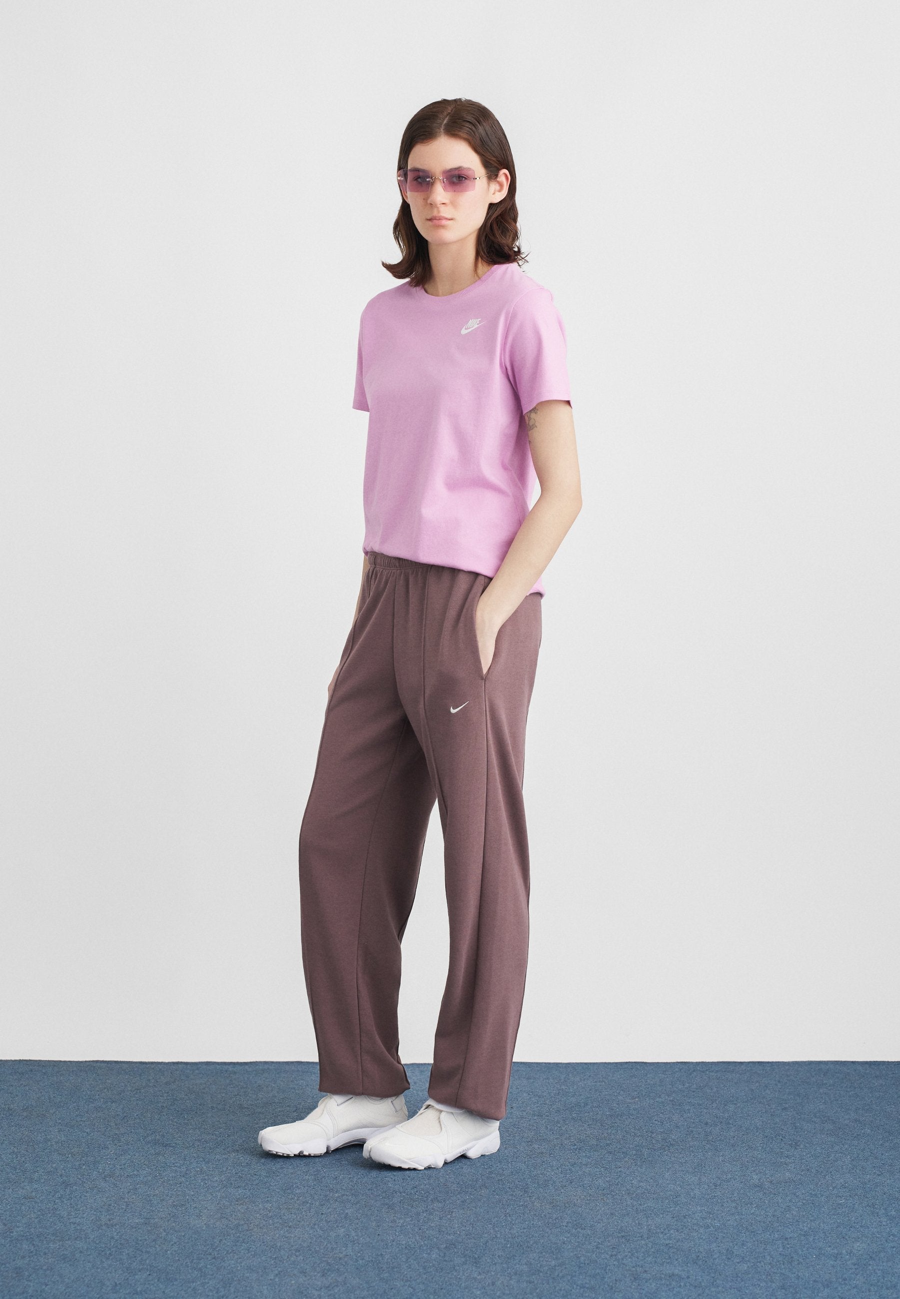 TEE CLUB - T-shirt basique - magenta/blanc
