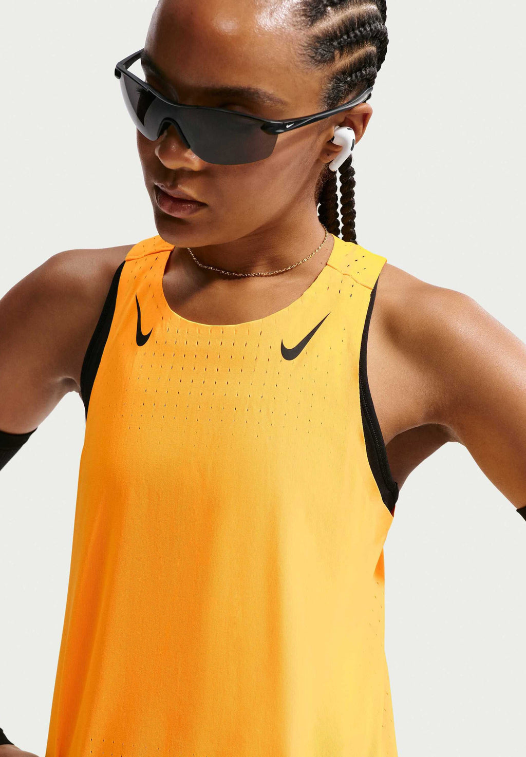 SINGLET - Top - laser orange/ black