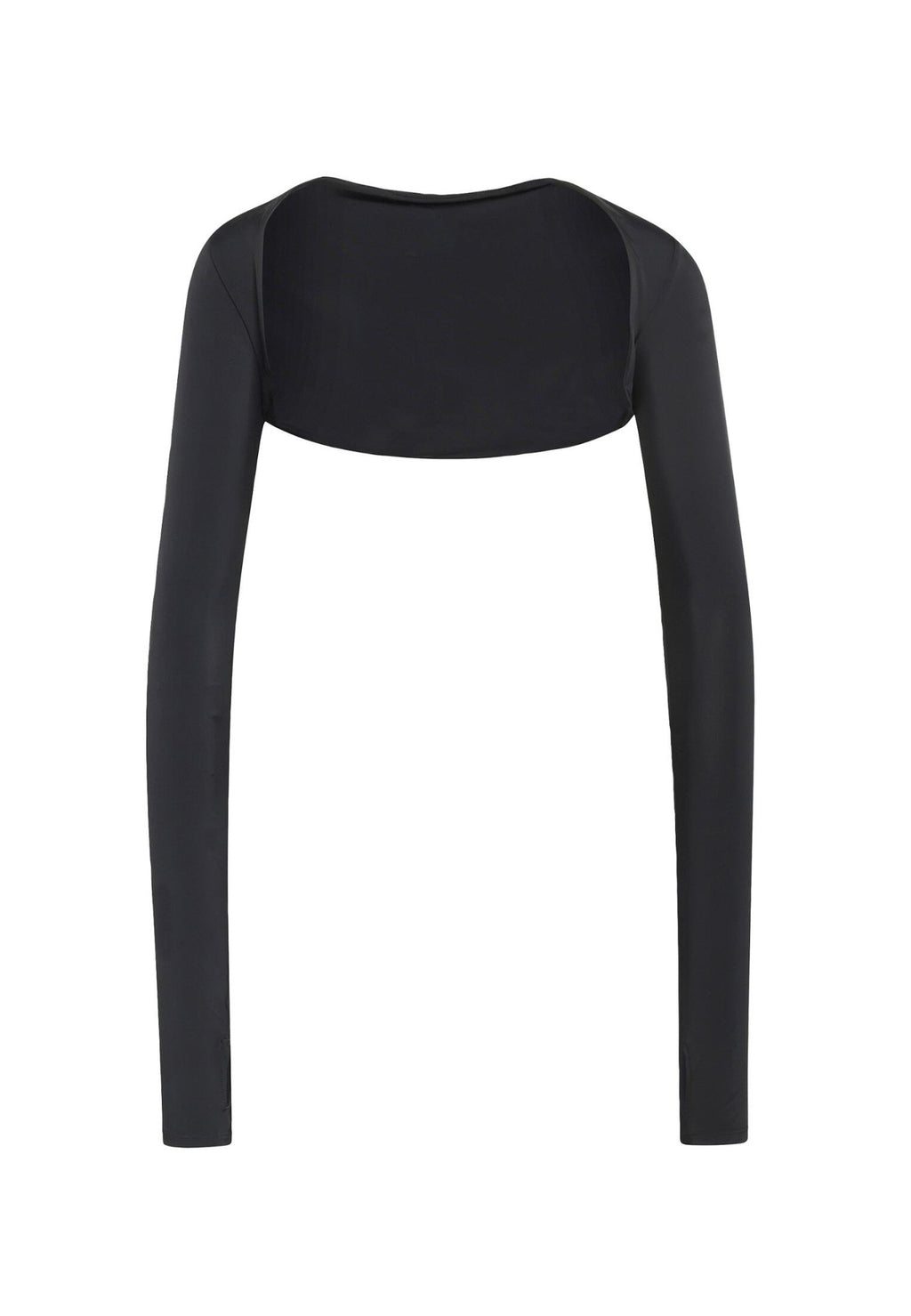 POWER ESSENTIALS WORKOUT CONTOUR SHRUG - Long sleeved top - black