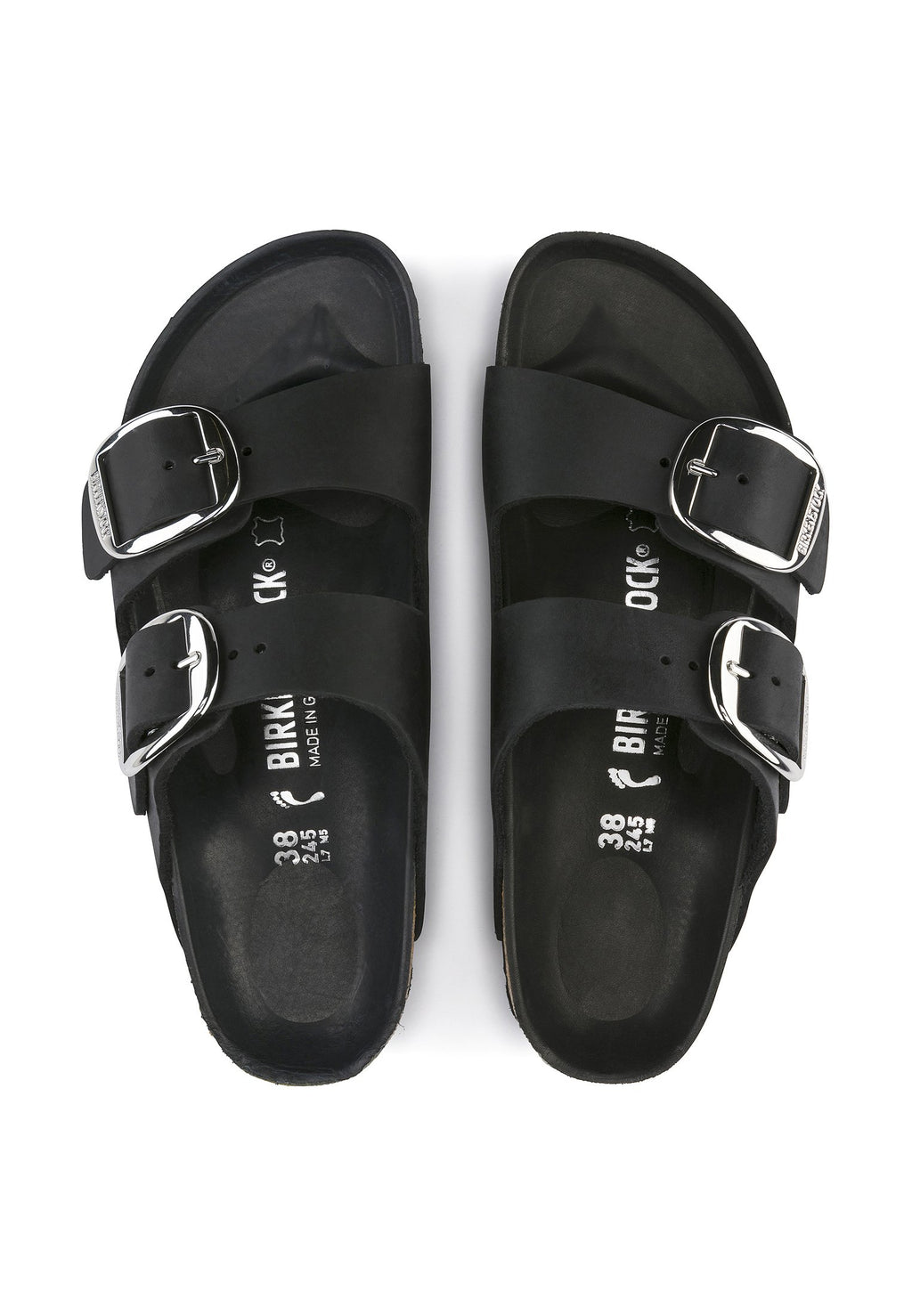 ARIZONA BIG BUCKLE N - REGULAR - Sandals - black