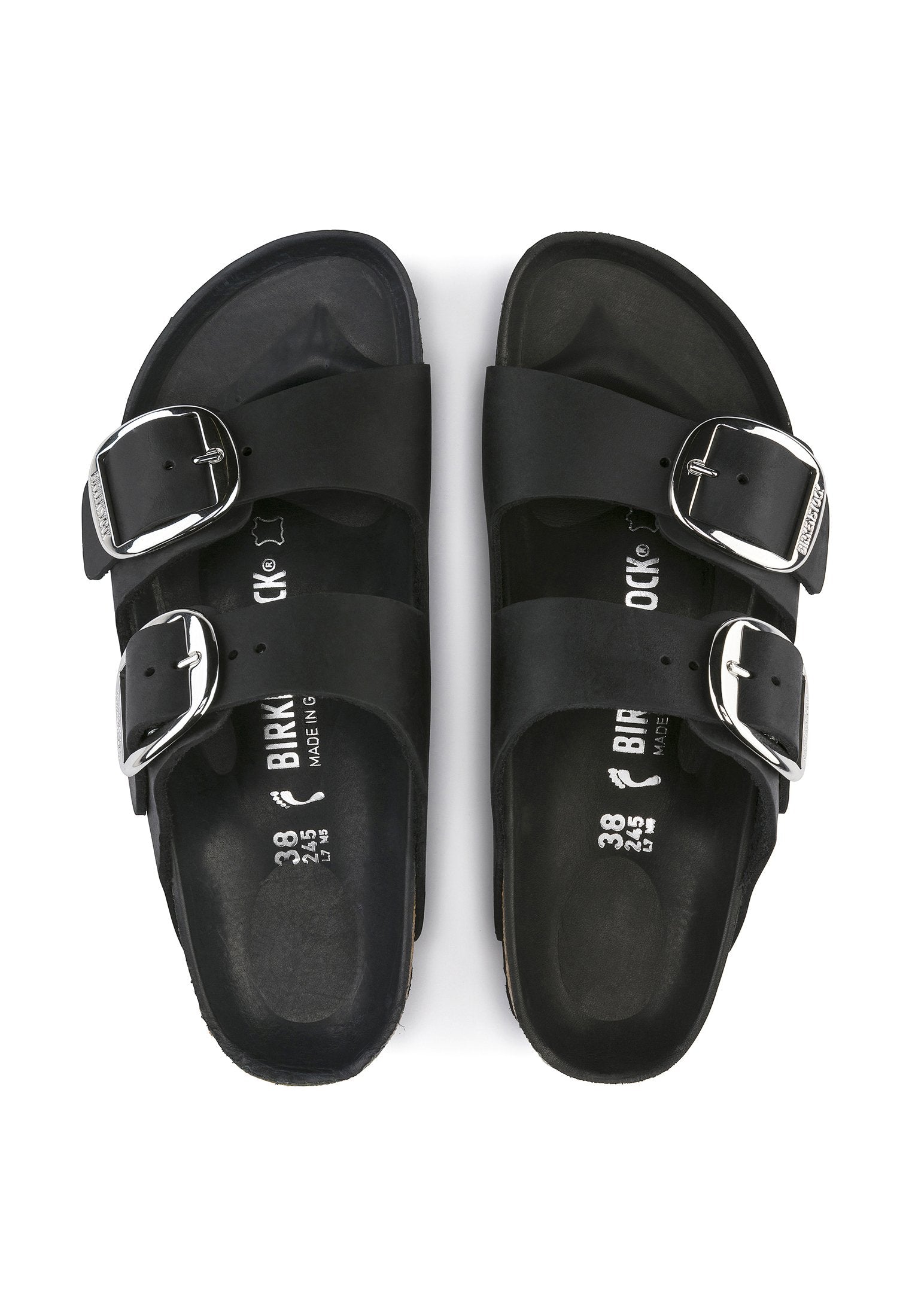 ARIZONA BIG BUCKLE N - REGULAR - Sandals - black