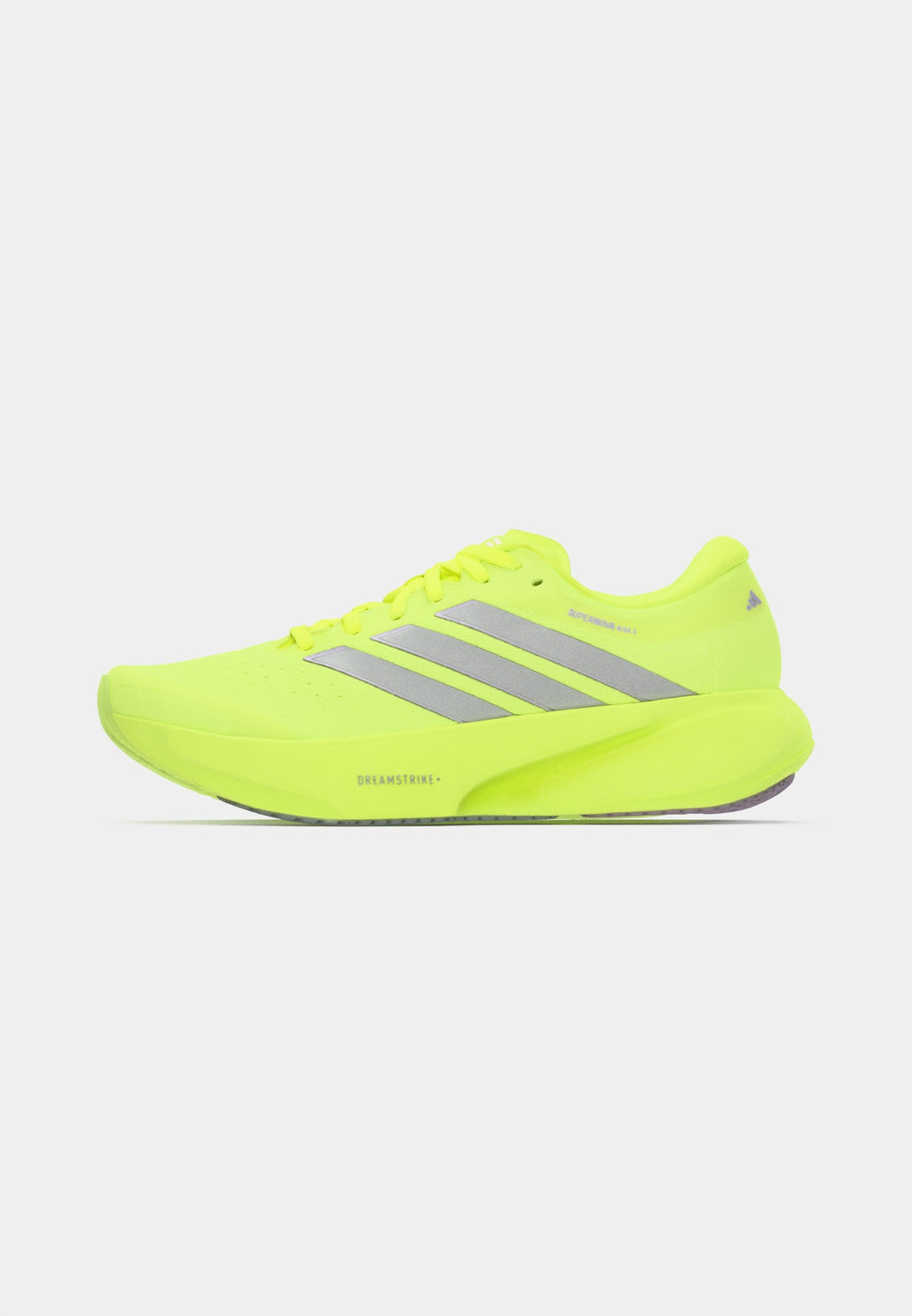 SUPERNOVA RISE 3 W - Chaussures de running sur route - jaune solaire/argenté métallisé