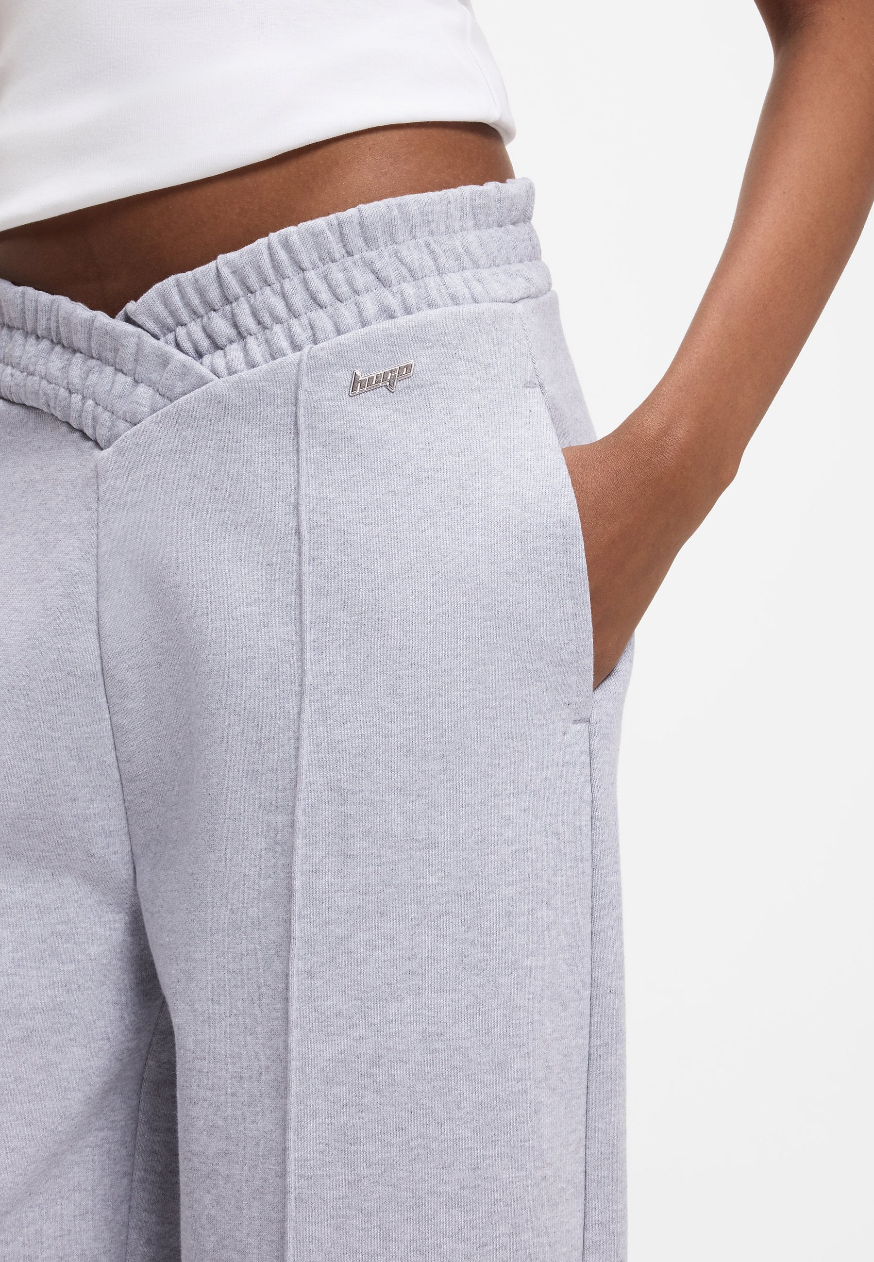 NUASEM - Tracksuit bottoms - open grey