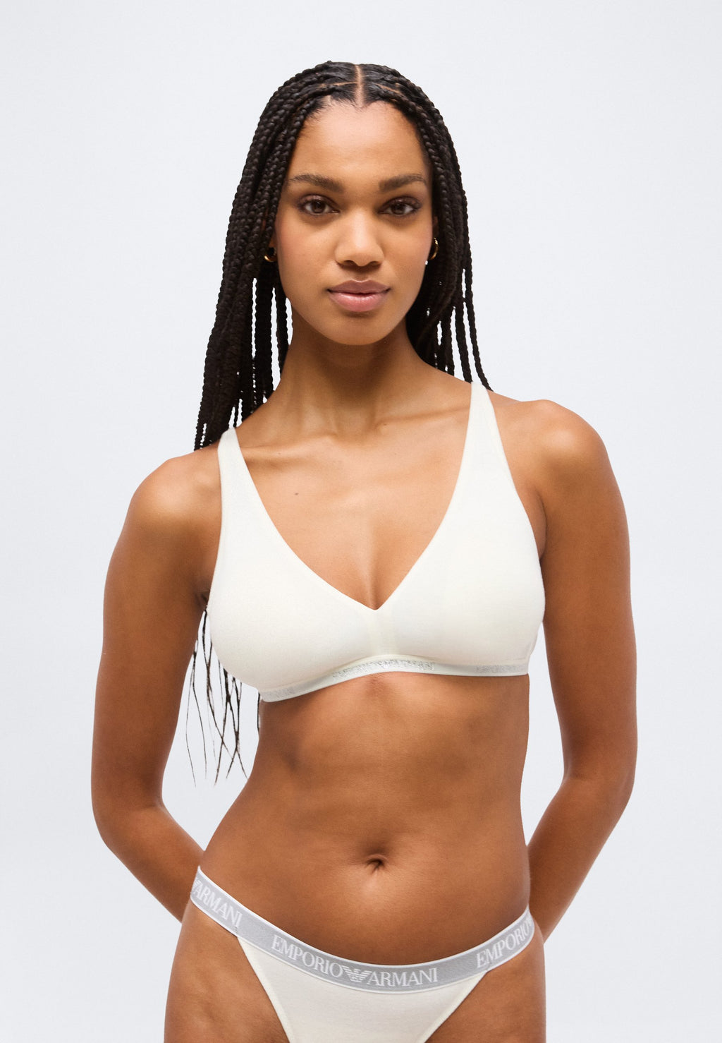 REMOVABLE PADS BRALETTE  - Triangle bra - white