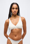 REMOVABLE PADS BRALETTE  - Triangle bra - white