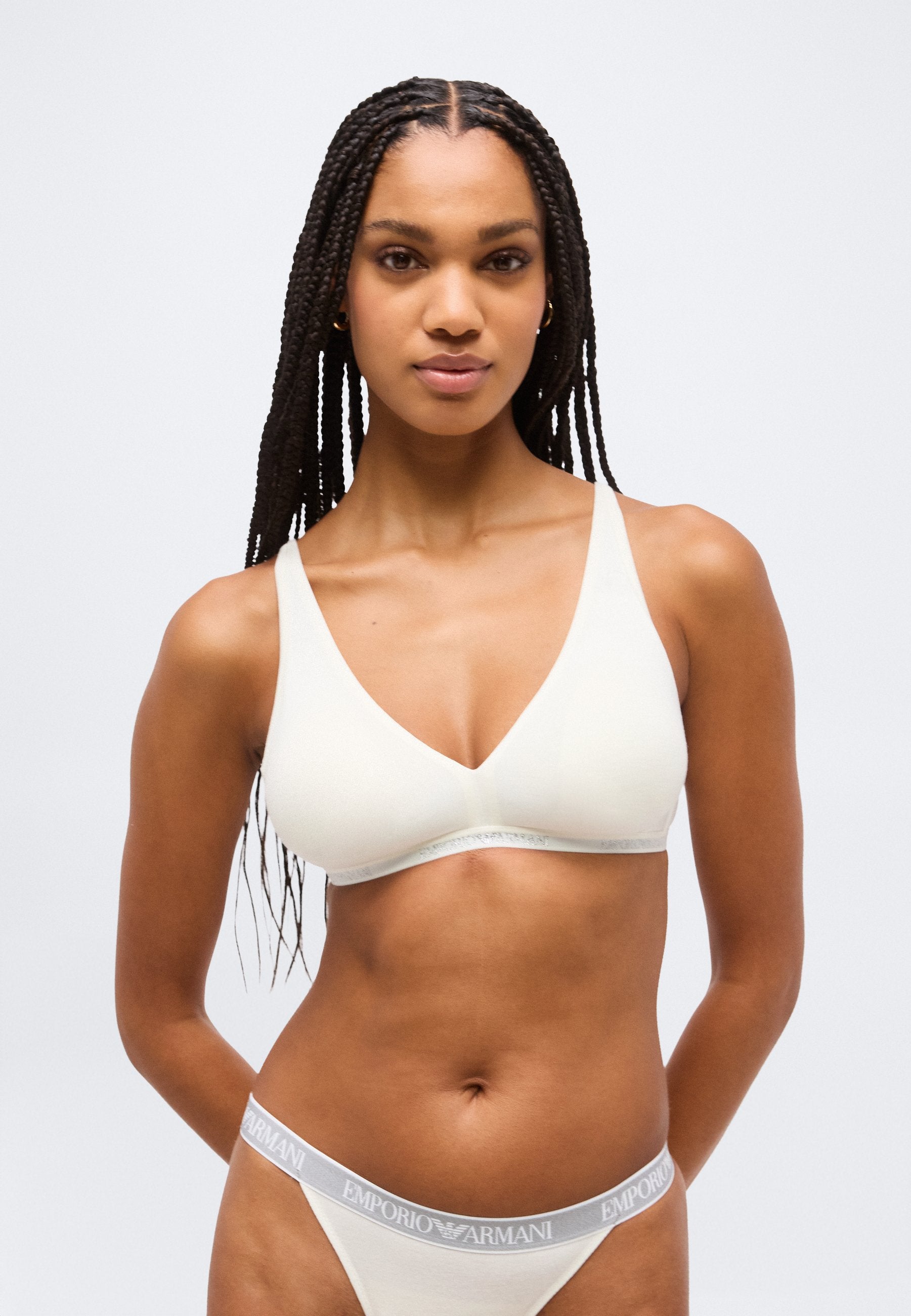 REMOVABLE PADS BRALETTE  - Triangle bra - white