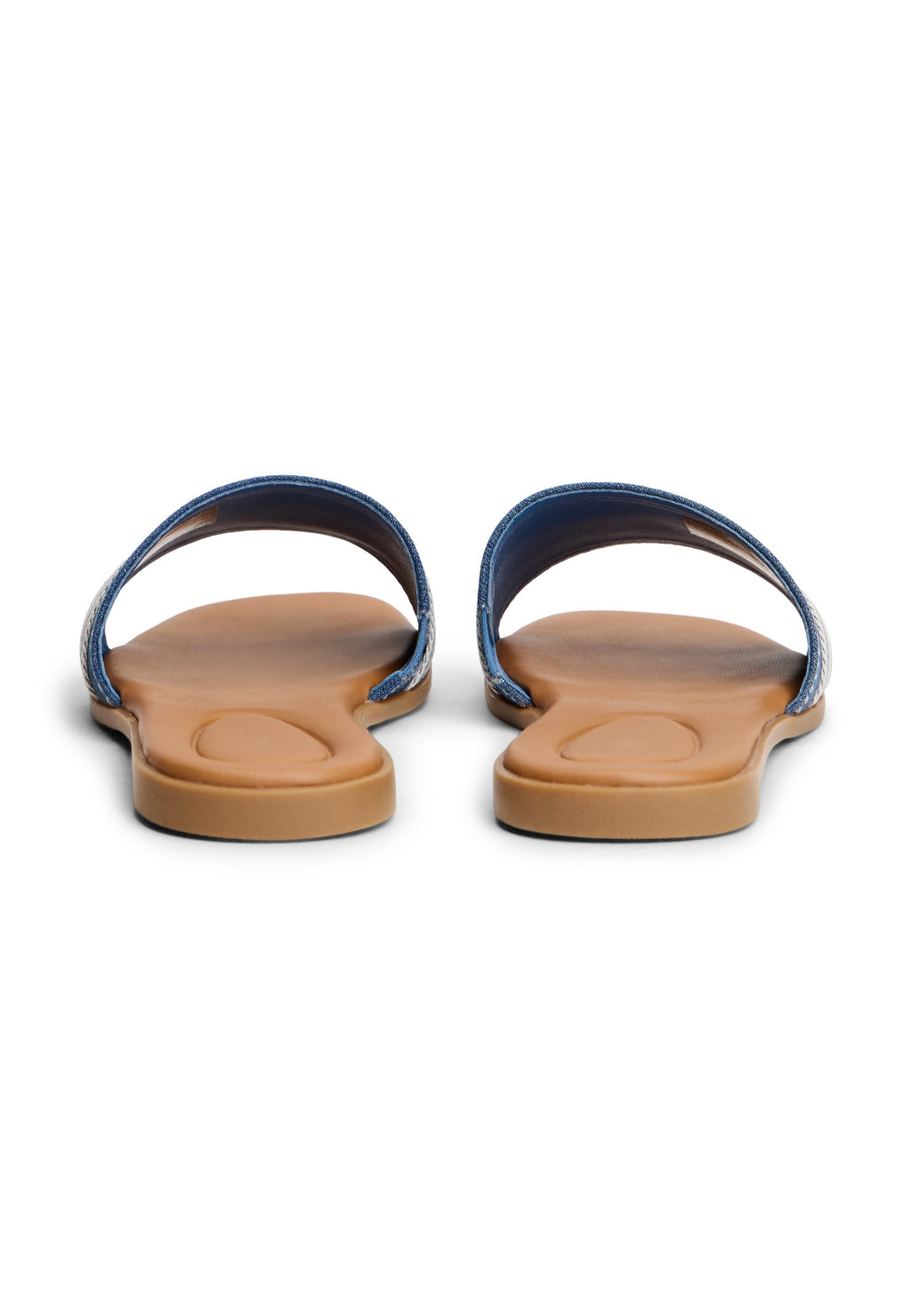 CANVAS DENIM WEBBING STRAP MULES - Mules - blue denim