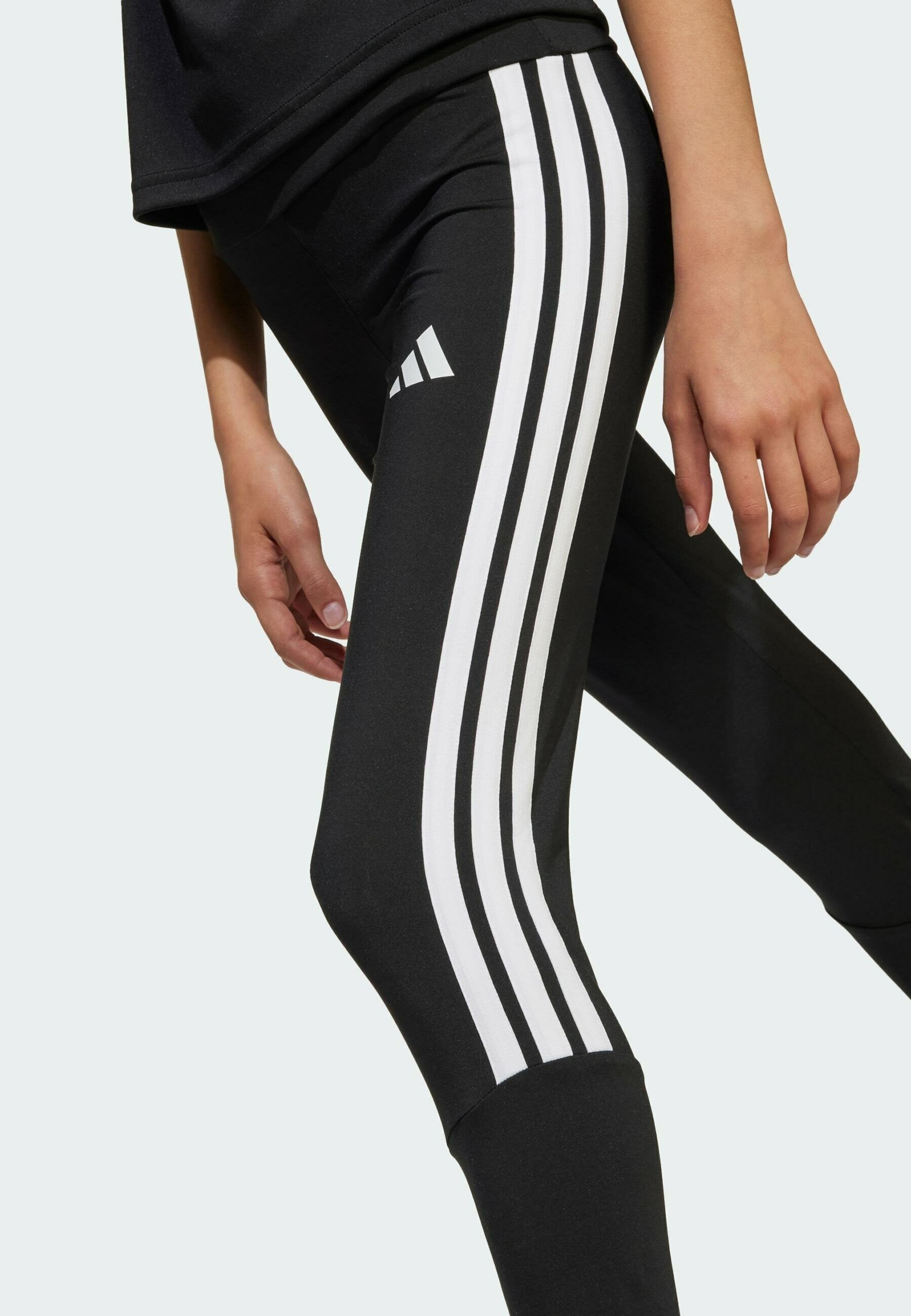 ESSENTIAL UNISEX - Leggings - Trousers - black   white