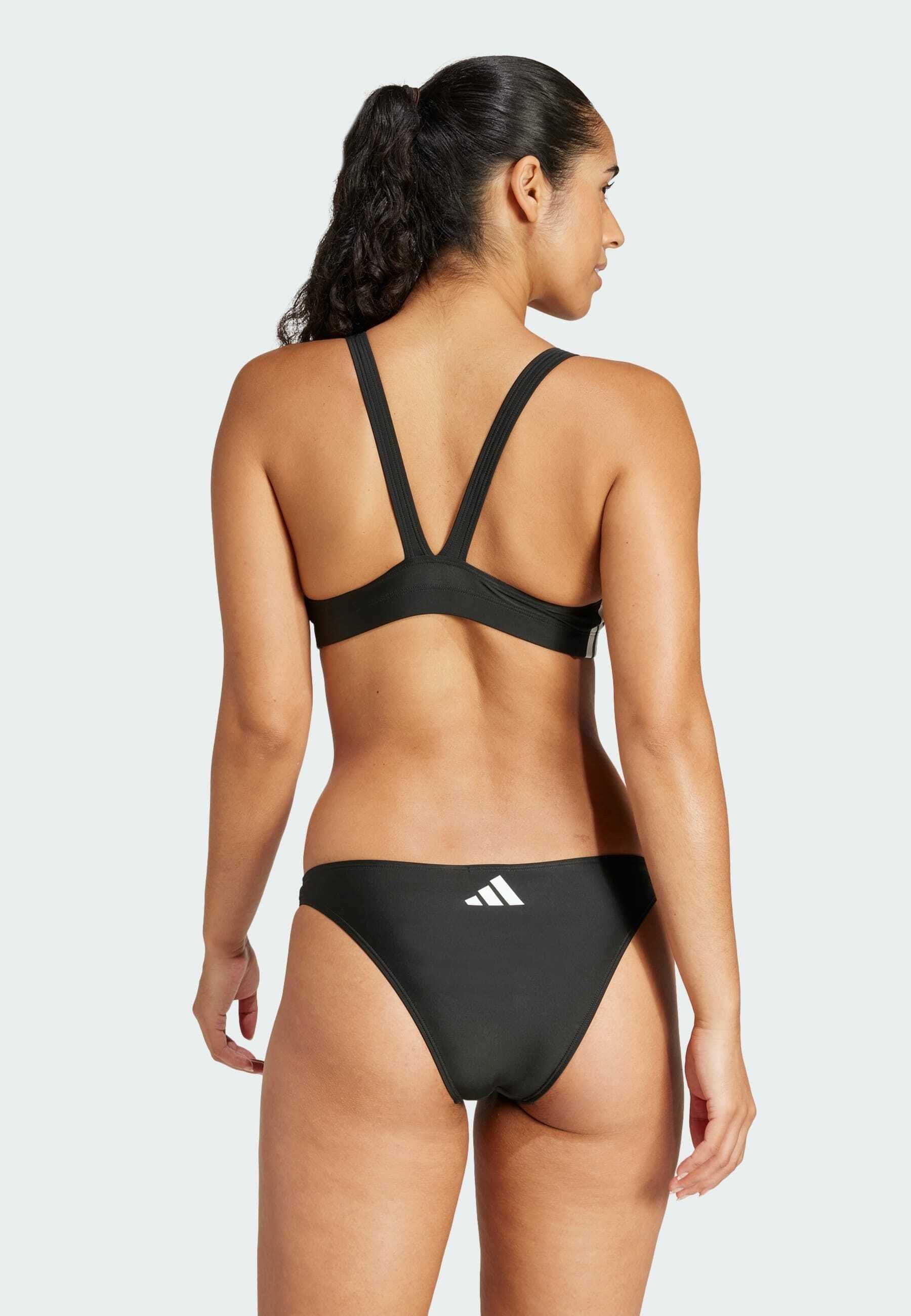 ADIDAS PERFORMANCE 3-STRIPES V-BACK BIKINI SET - Bikini - black white