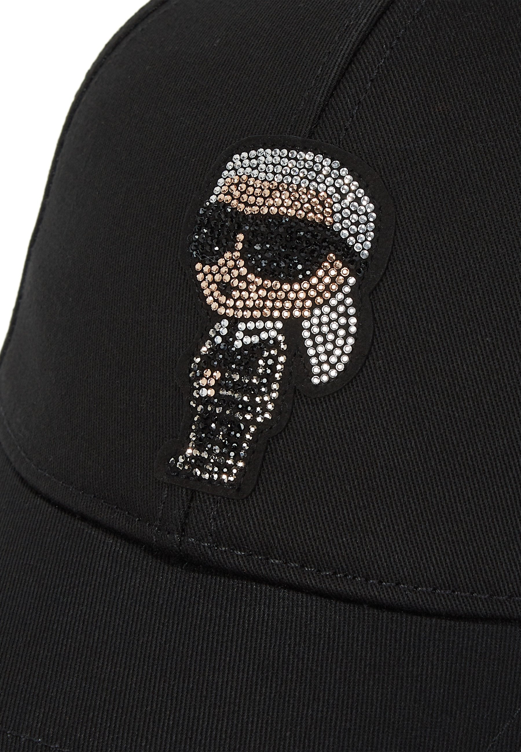 IKON RHINESTONES CAP - Cap - black