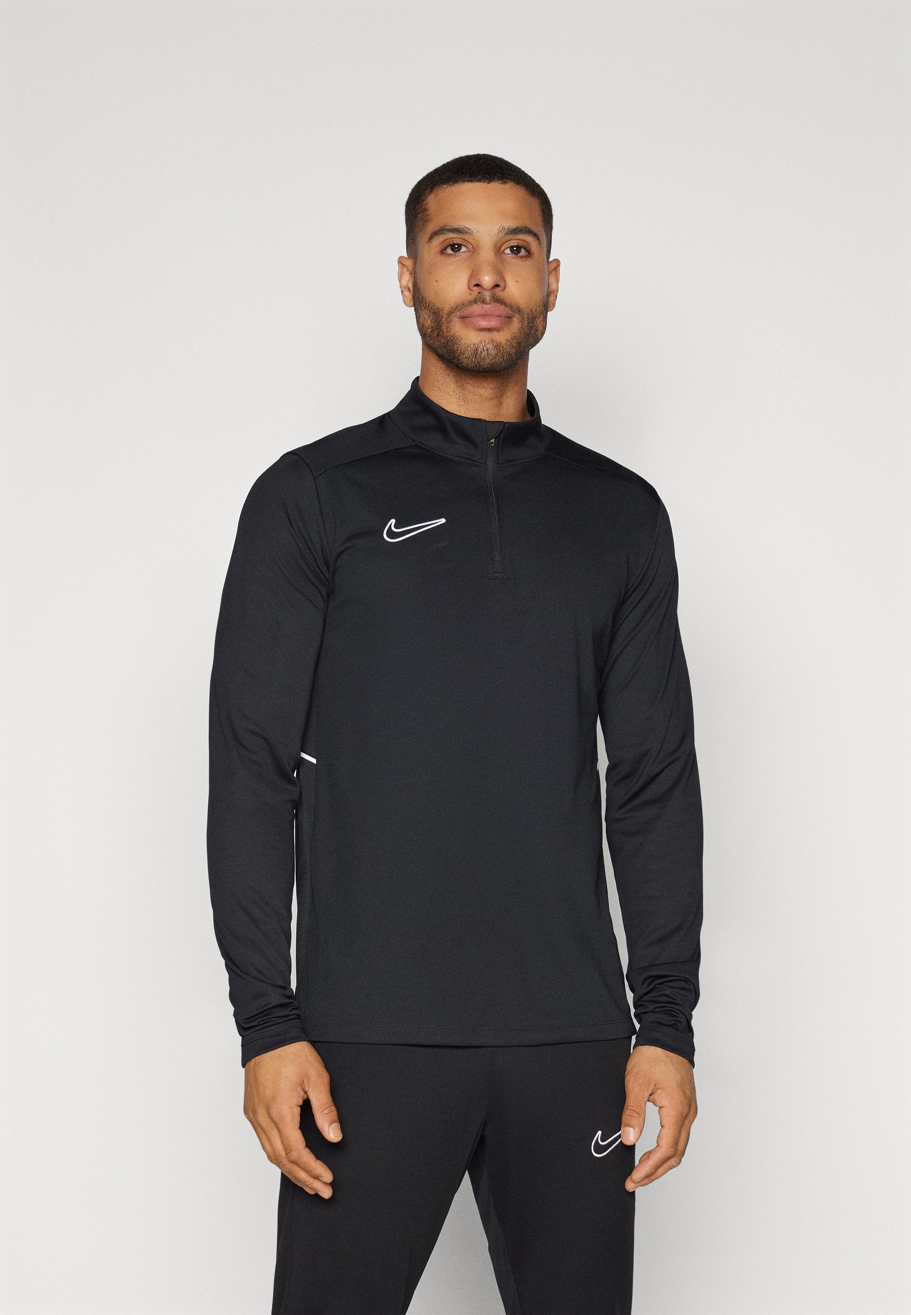 NIKE ACADEMY - Long sleeved top - black white